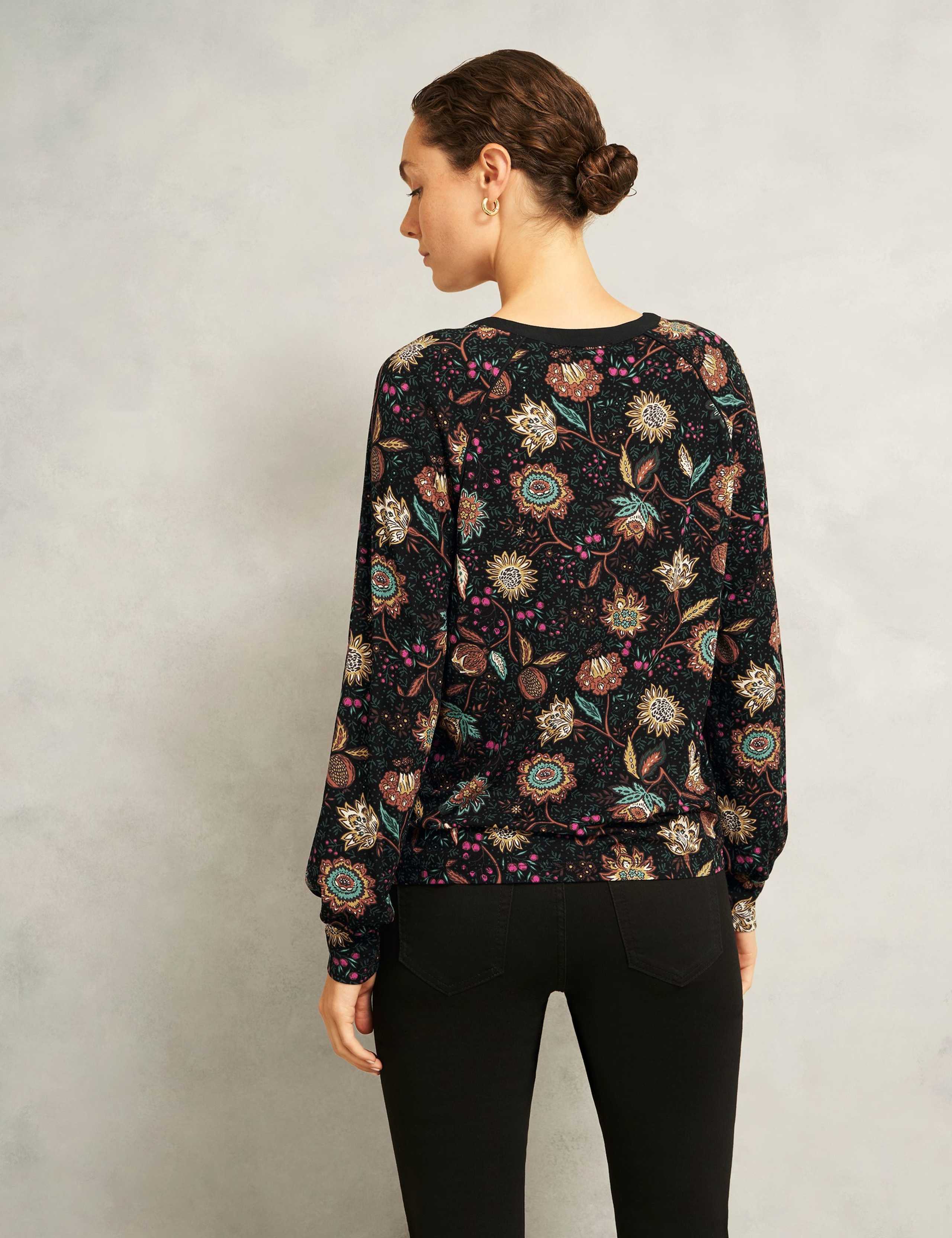 Floral Notch Neck Blouse 3 of 6