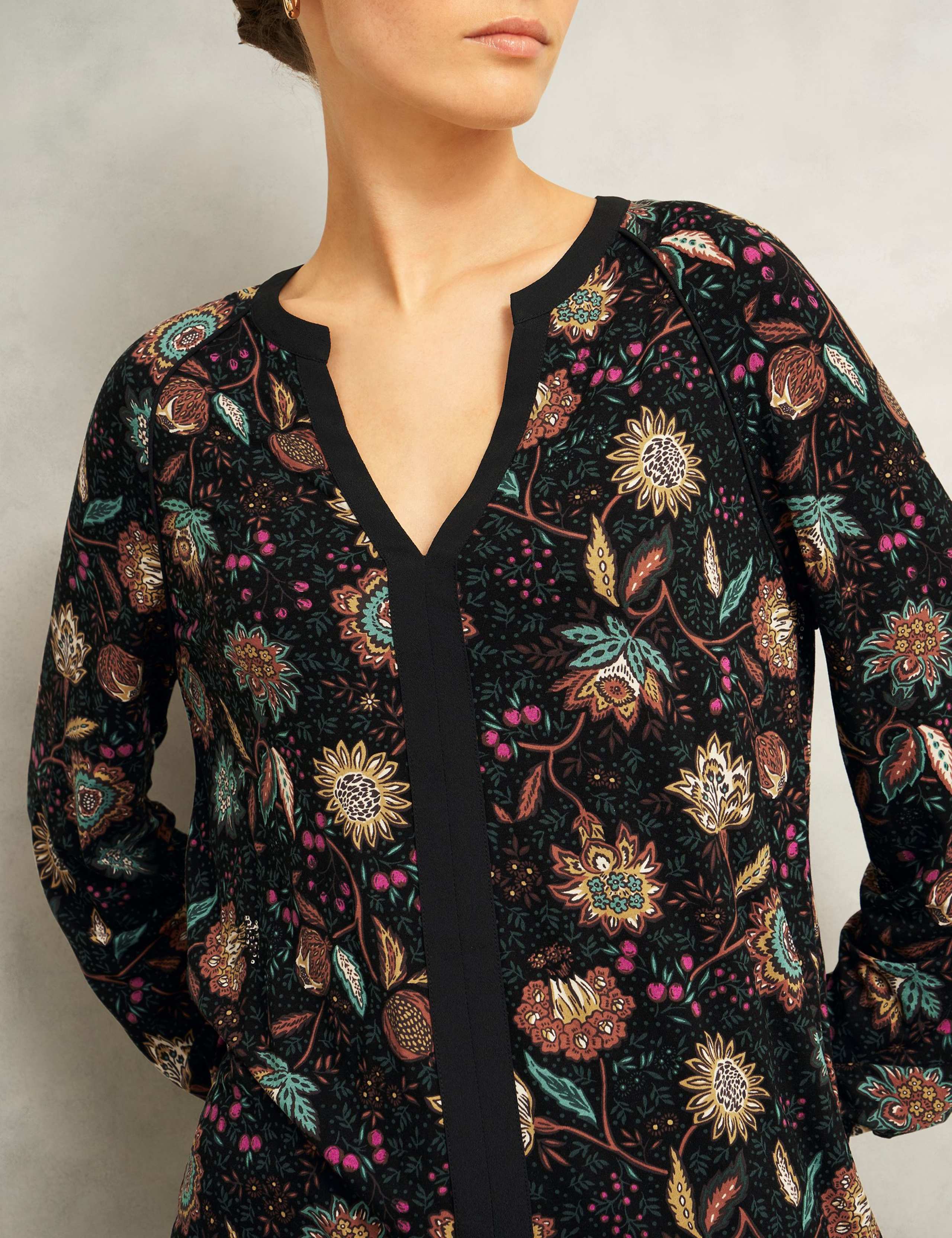 Floral Notch Neck Blouse 5 of 6