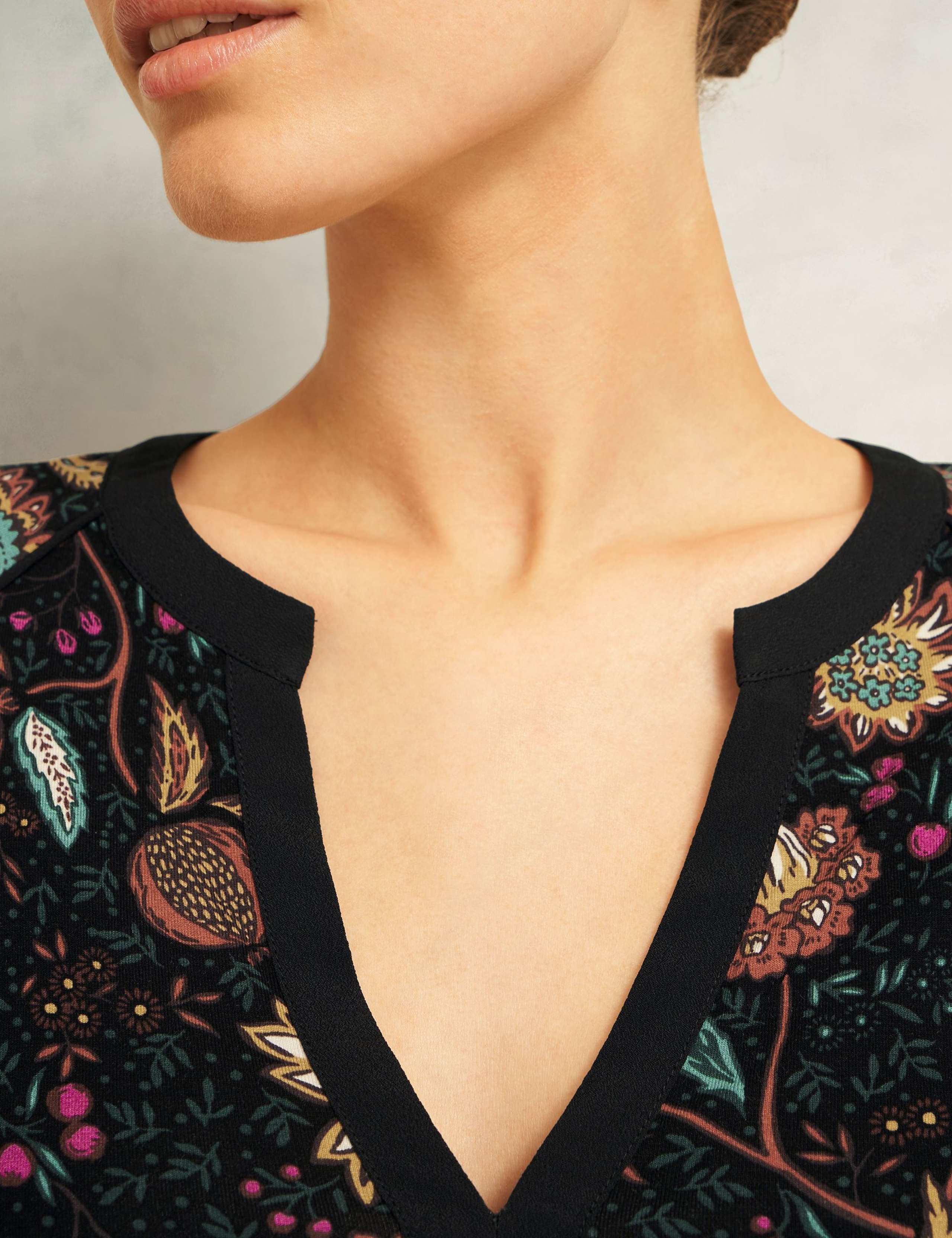 Floral Notch Neck Blouse 6 of 6