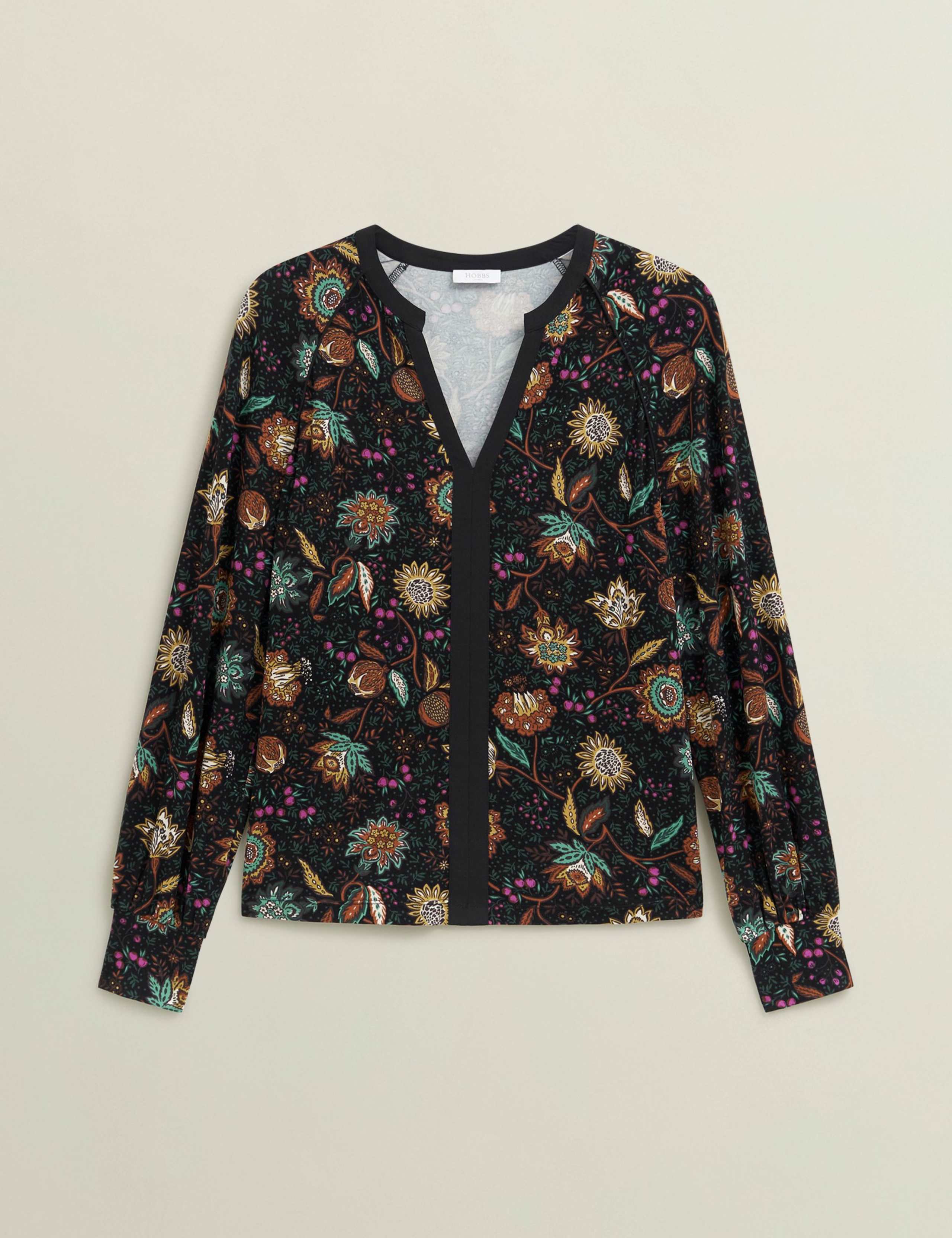 Floral Notch Neck Blouse 2 of 6