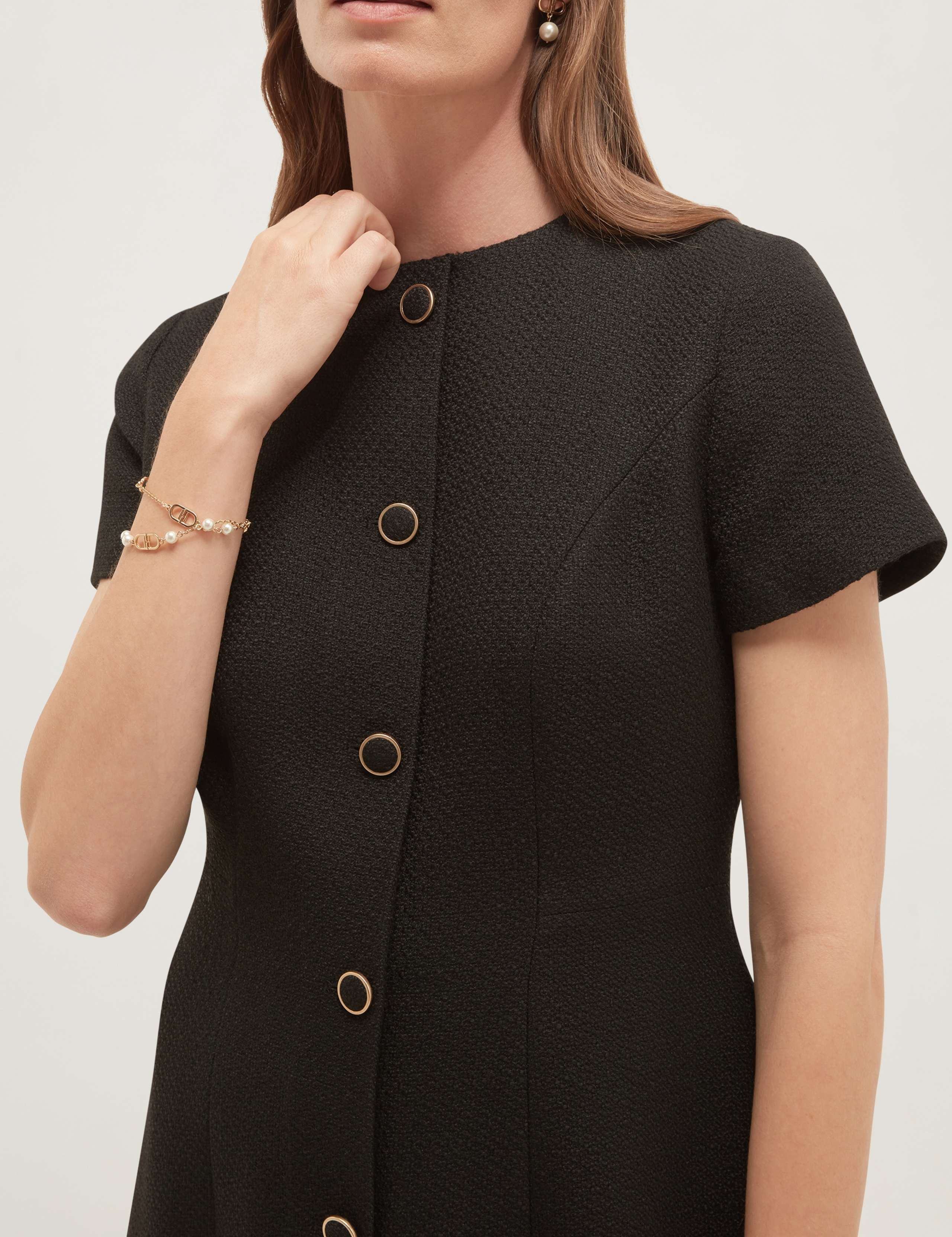 Textured Mini Shift Dress 3 of 6