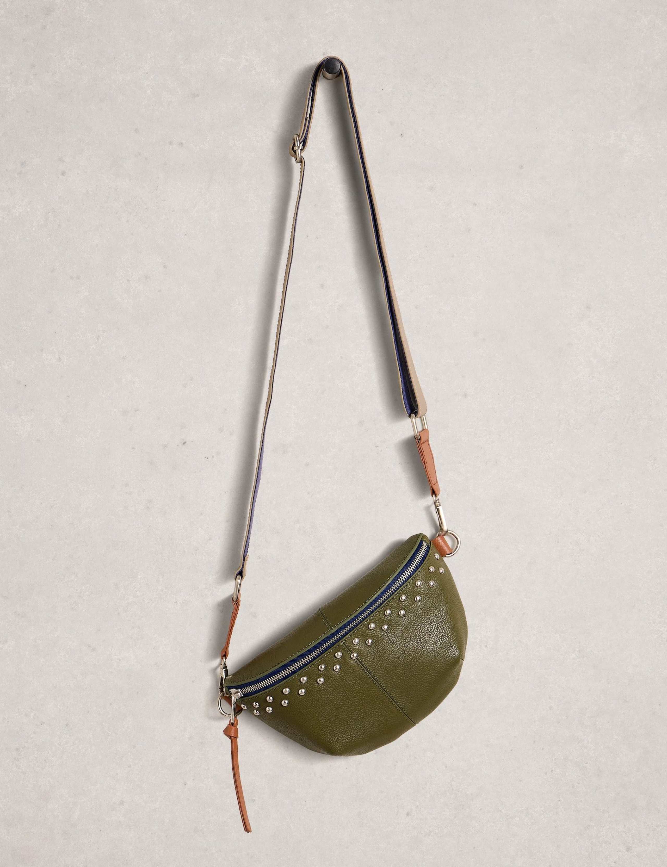 Leather Studded Mini Sling Bag 3 of 4