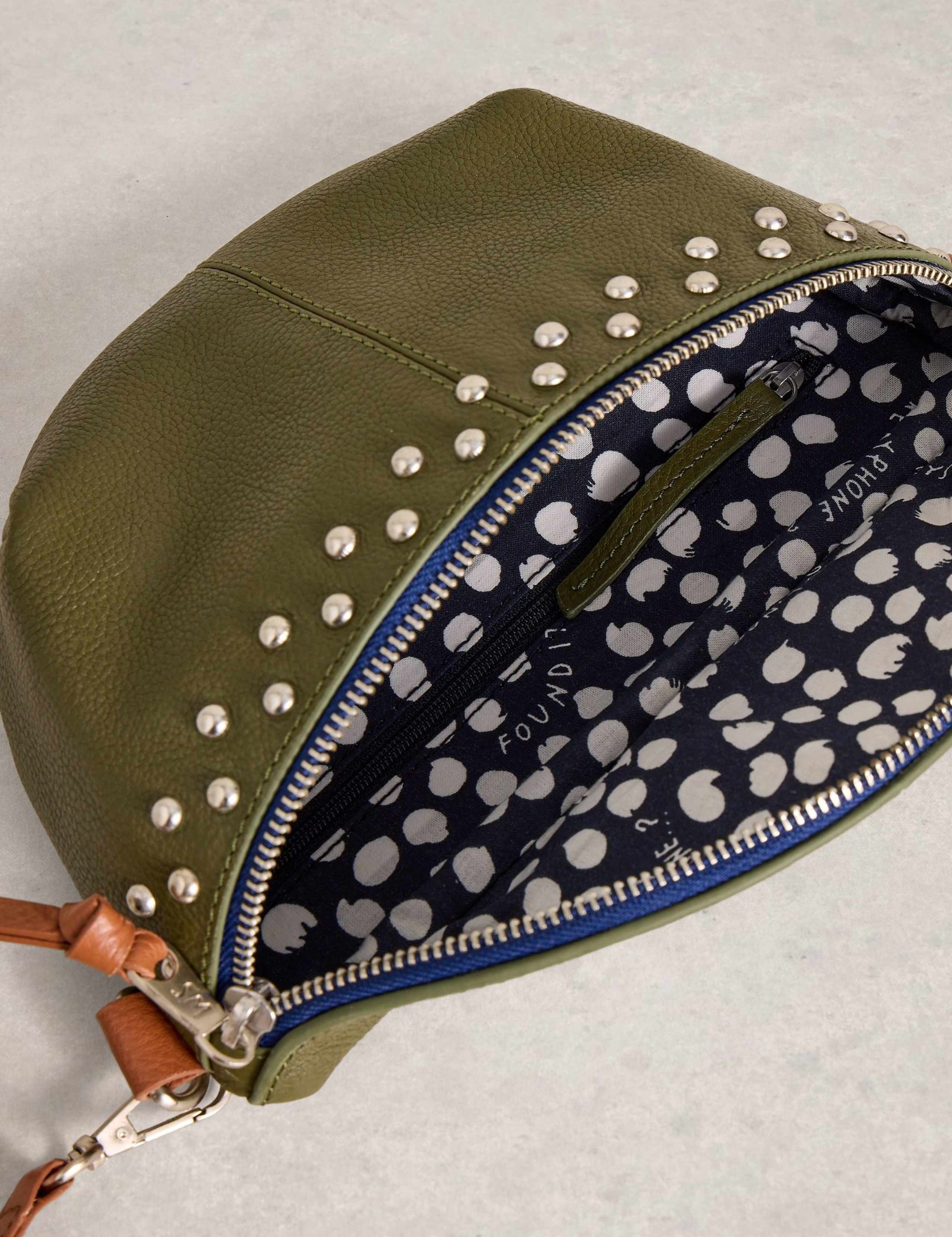 Leather Studded Mini Sling Bag 4 of 4