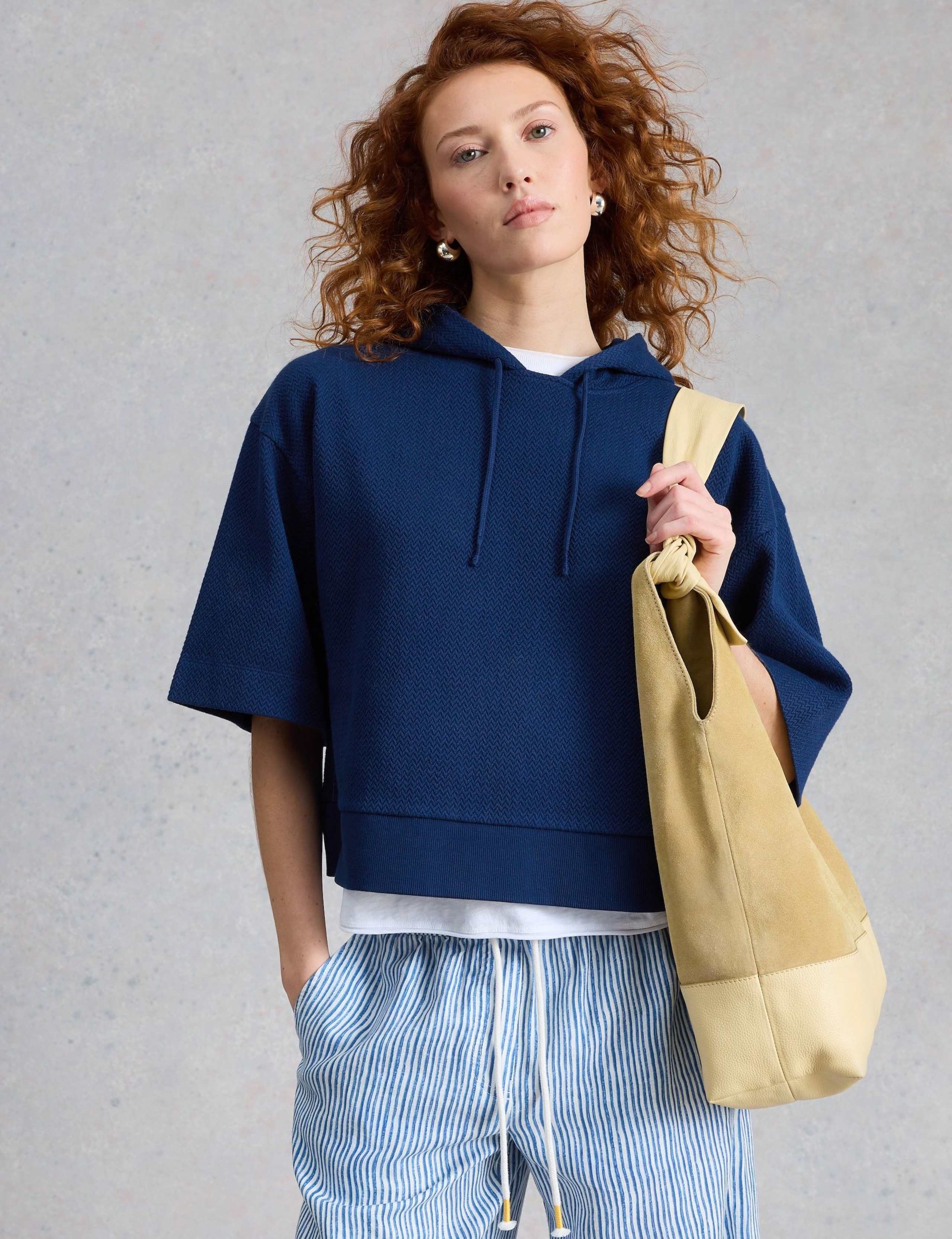 Pure Cotton Textured Hoodie 3 of 6