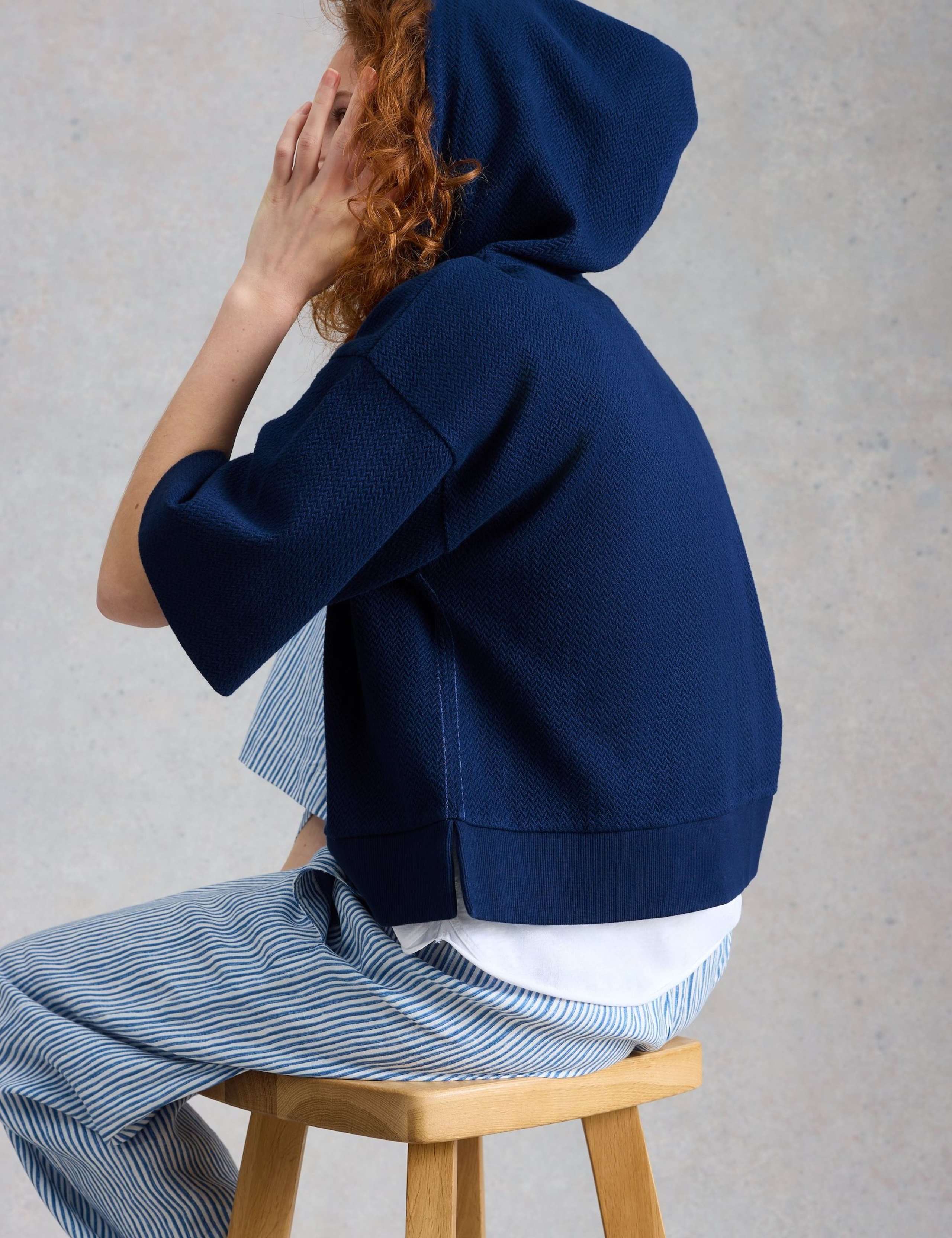 Pure Cotton Textured Hoodie 6 of 6