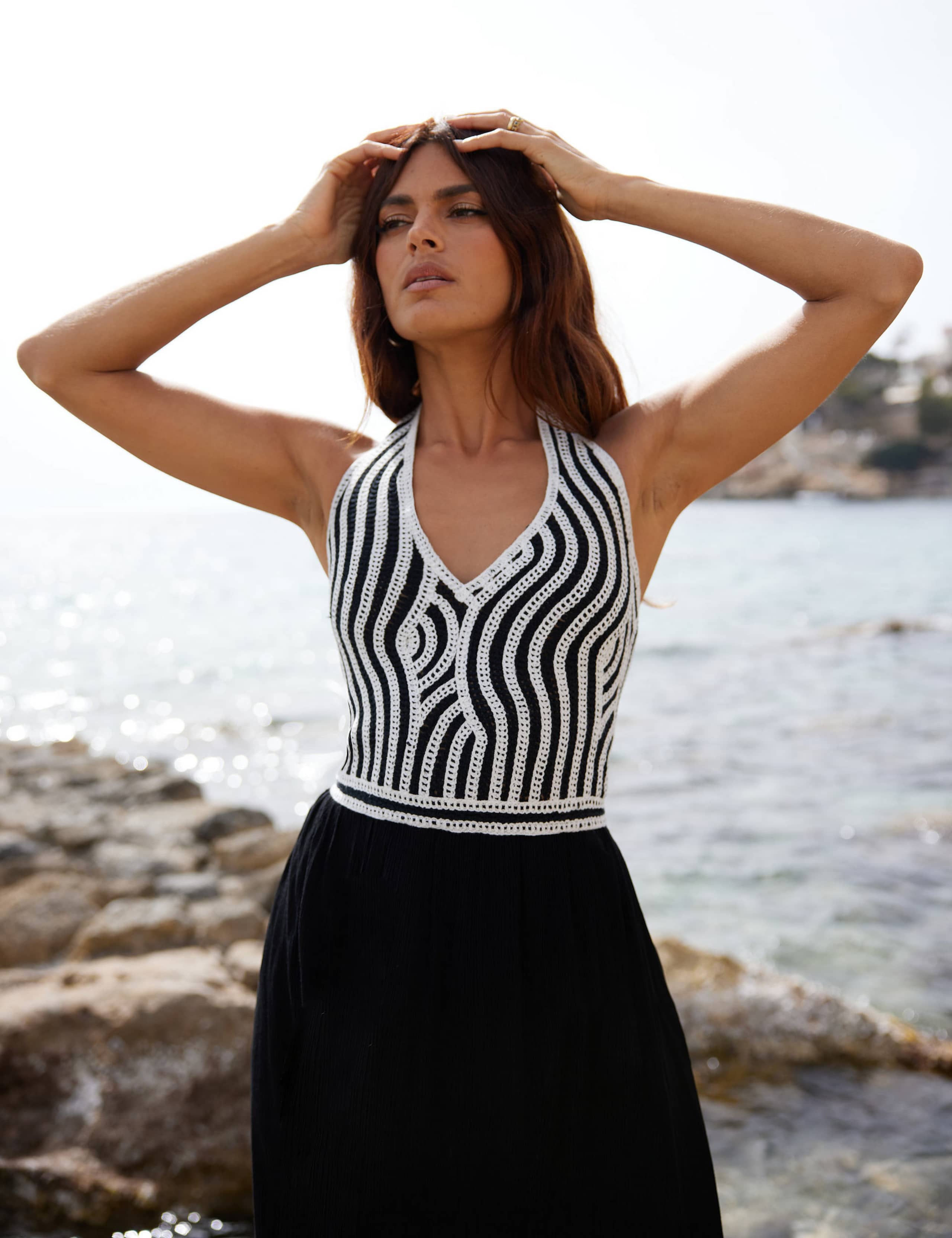 RHC ロンハーマン Organic Cotton Rib Neck Dress Organic Cotton Rib Neck Dress｜Pick Up Item | RHC ronherman