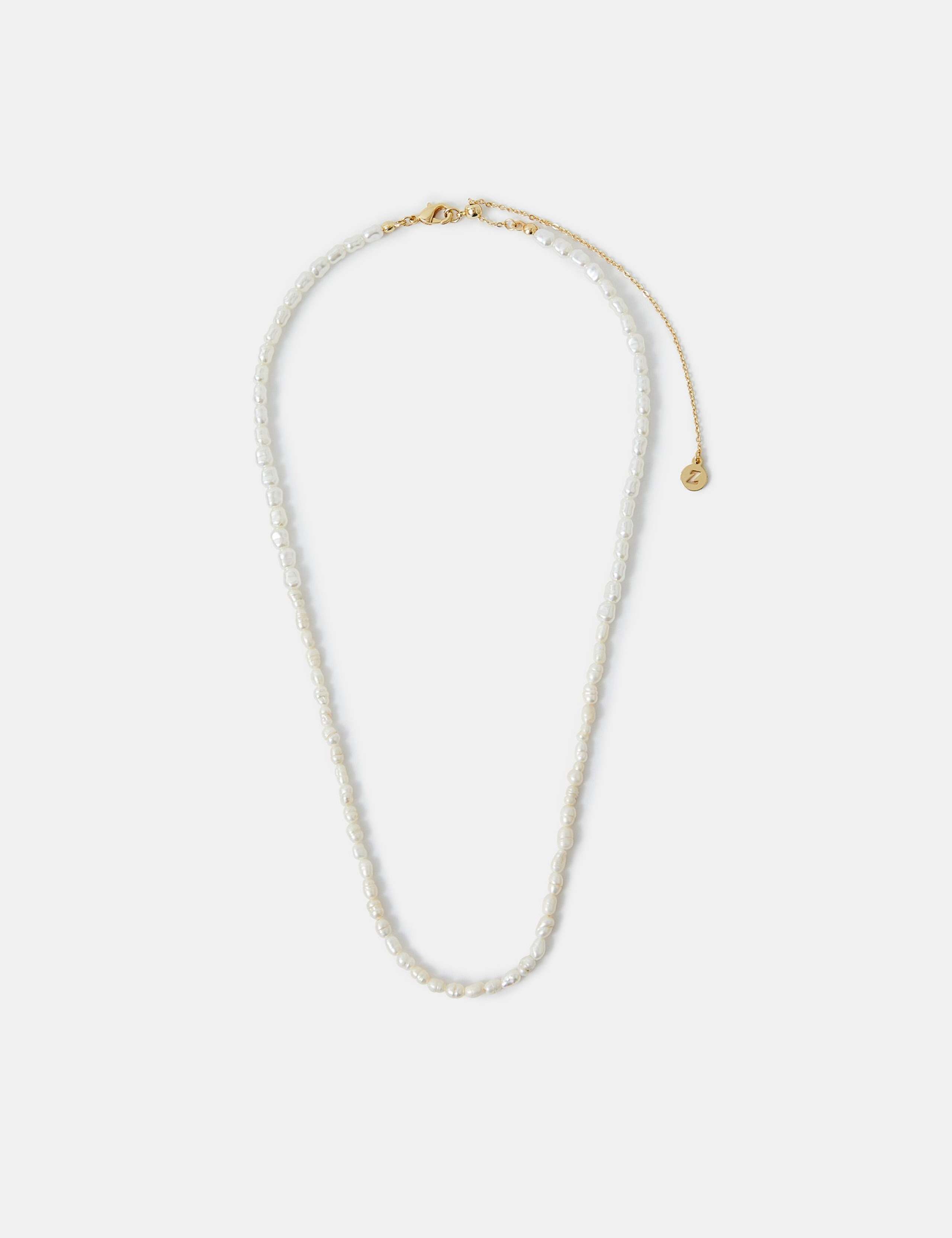 14ct Gold Plated Faux Pearl Necklace 1 of 2