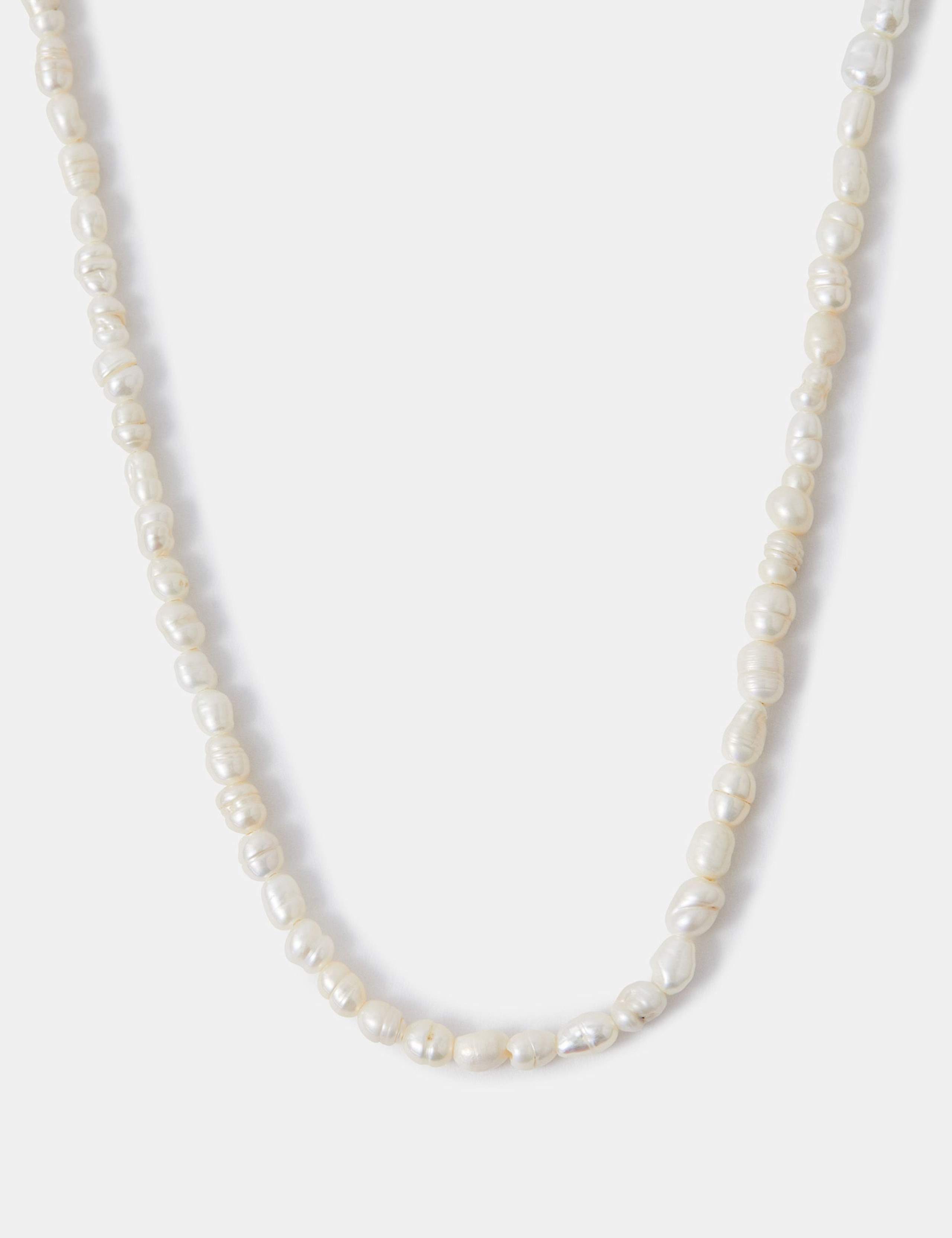 14ct Gold Plated Faux Pearl Necklace 2 of 2