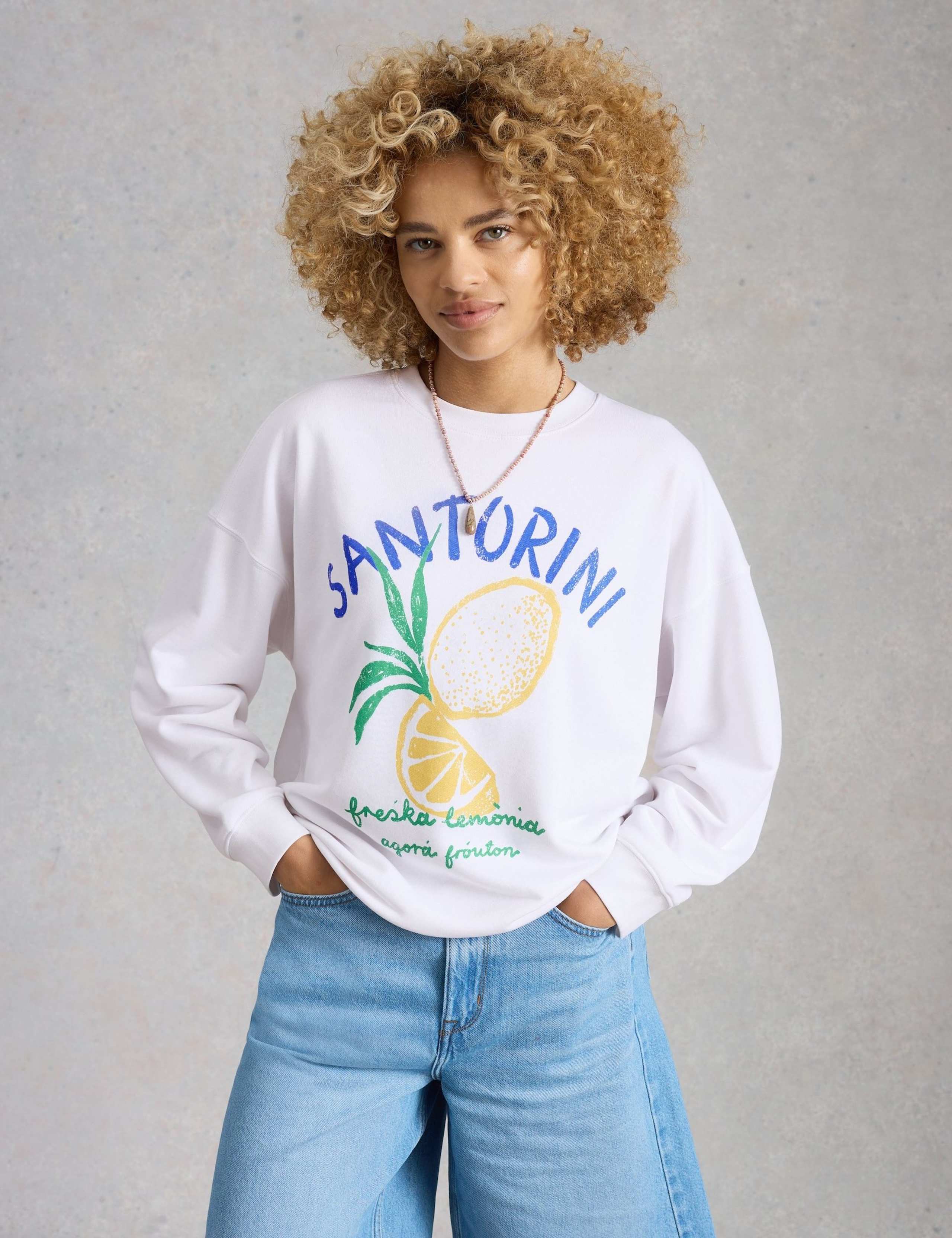 Cotton Rich Printed Sweatshirt 5 of 6