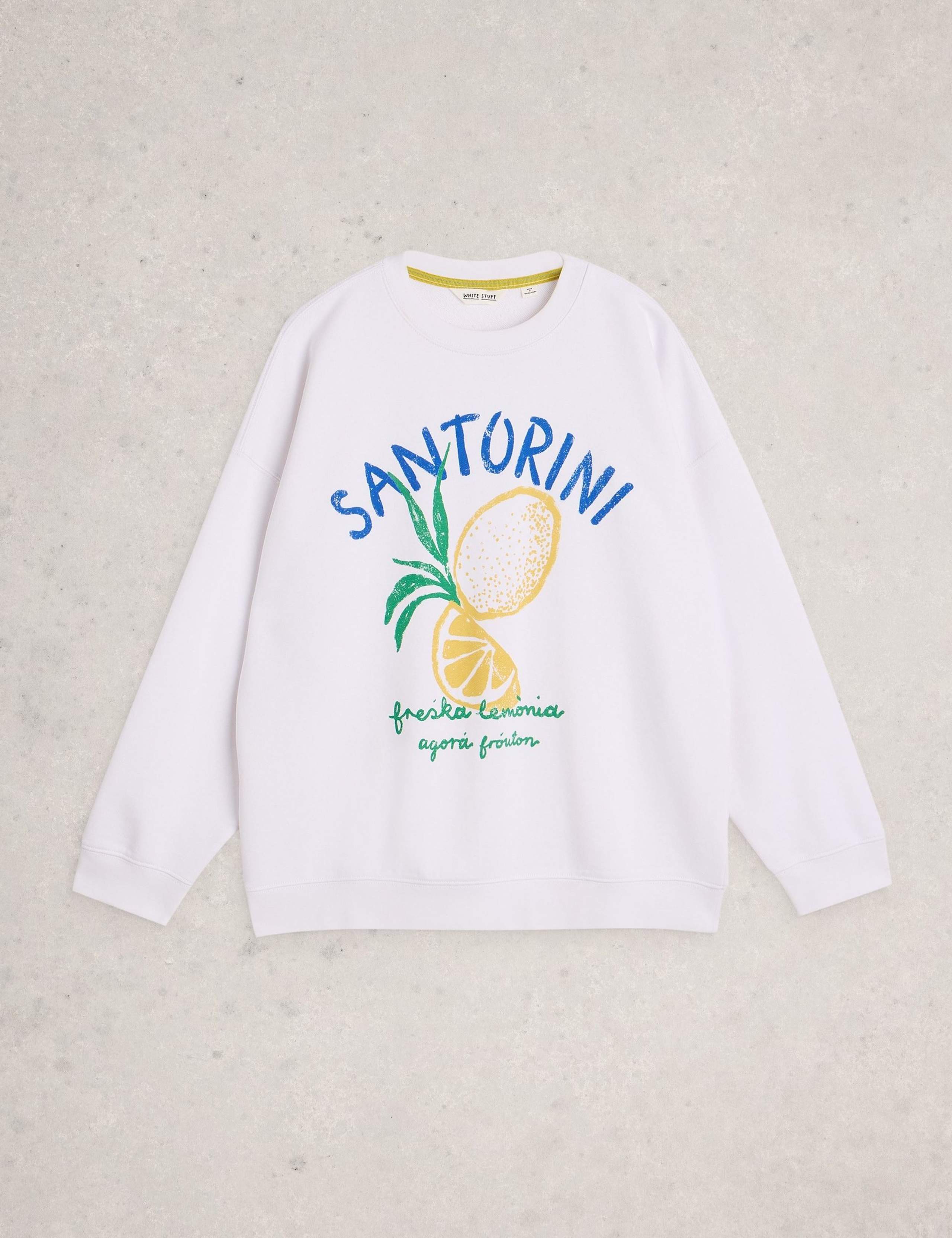 Cotton Rich Printed Sweatshirt 2 of 6