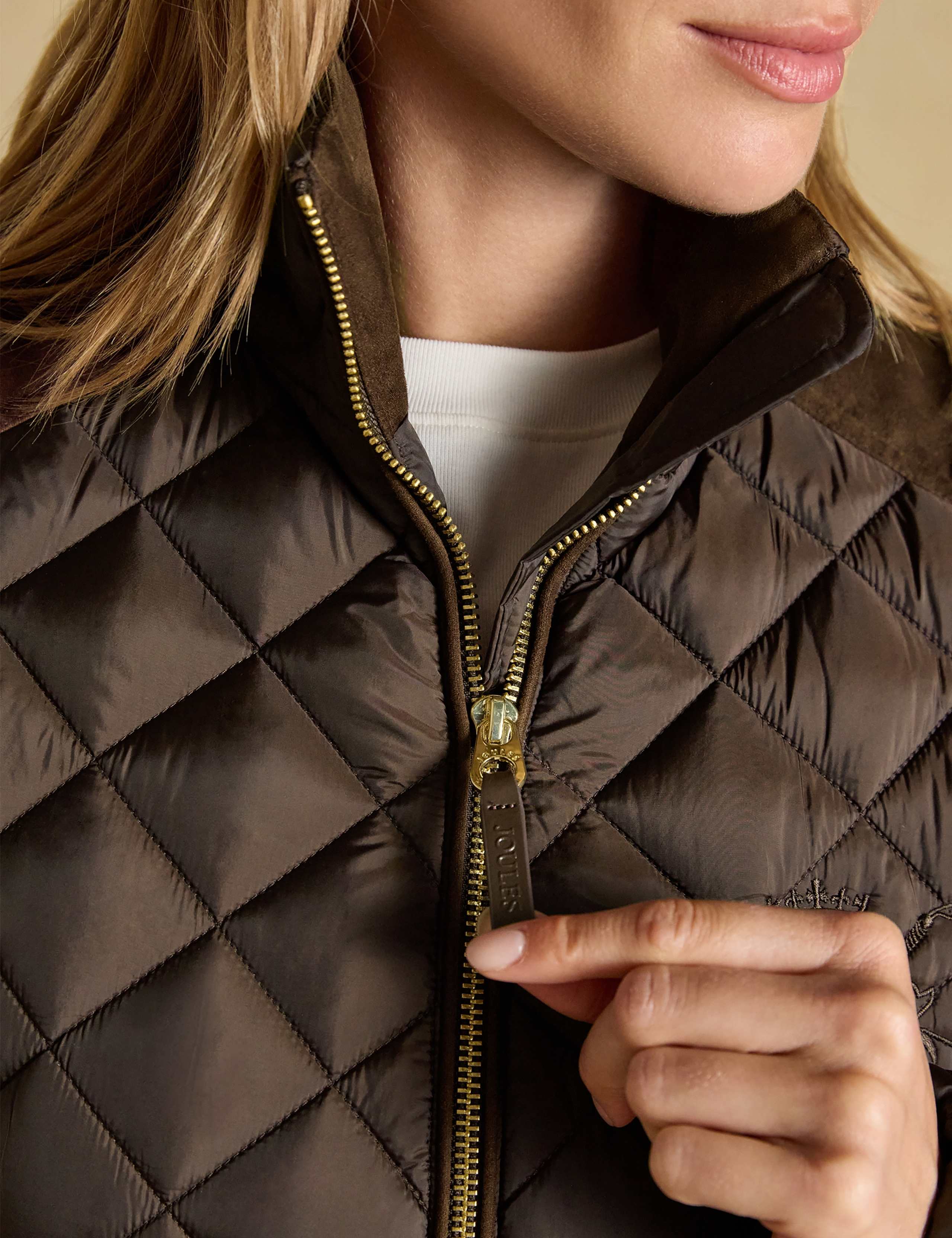 Diamond Quilted Funnel Neck Coat 7 of 11