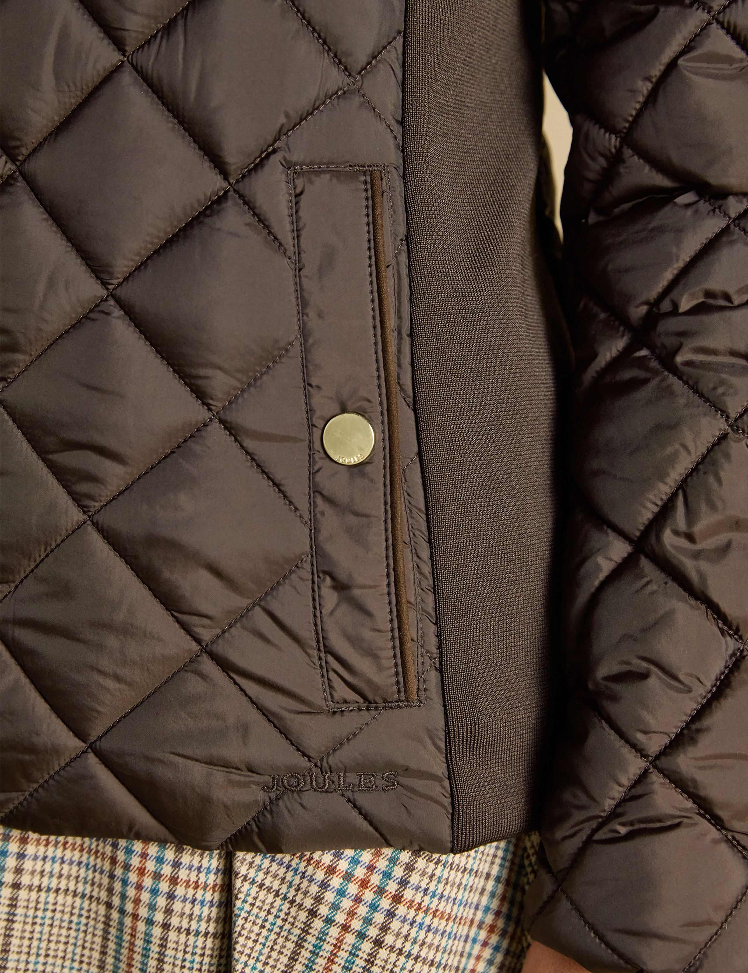 Diamond Quilted Funnel Neck Coat 9 of 11