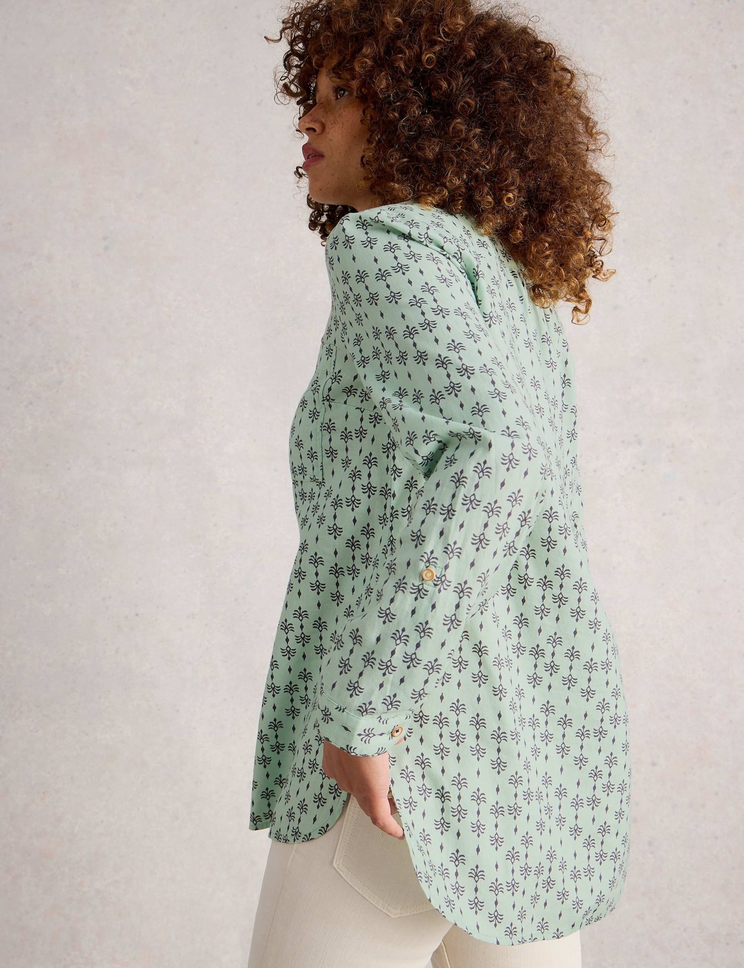 Pure Cotton Printed Collared Shirt 4 of 6