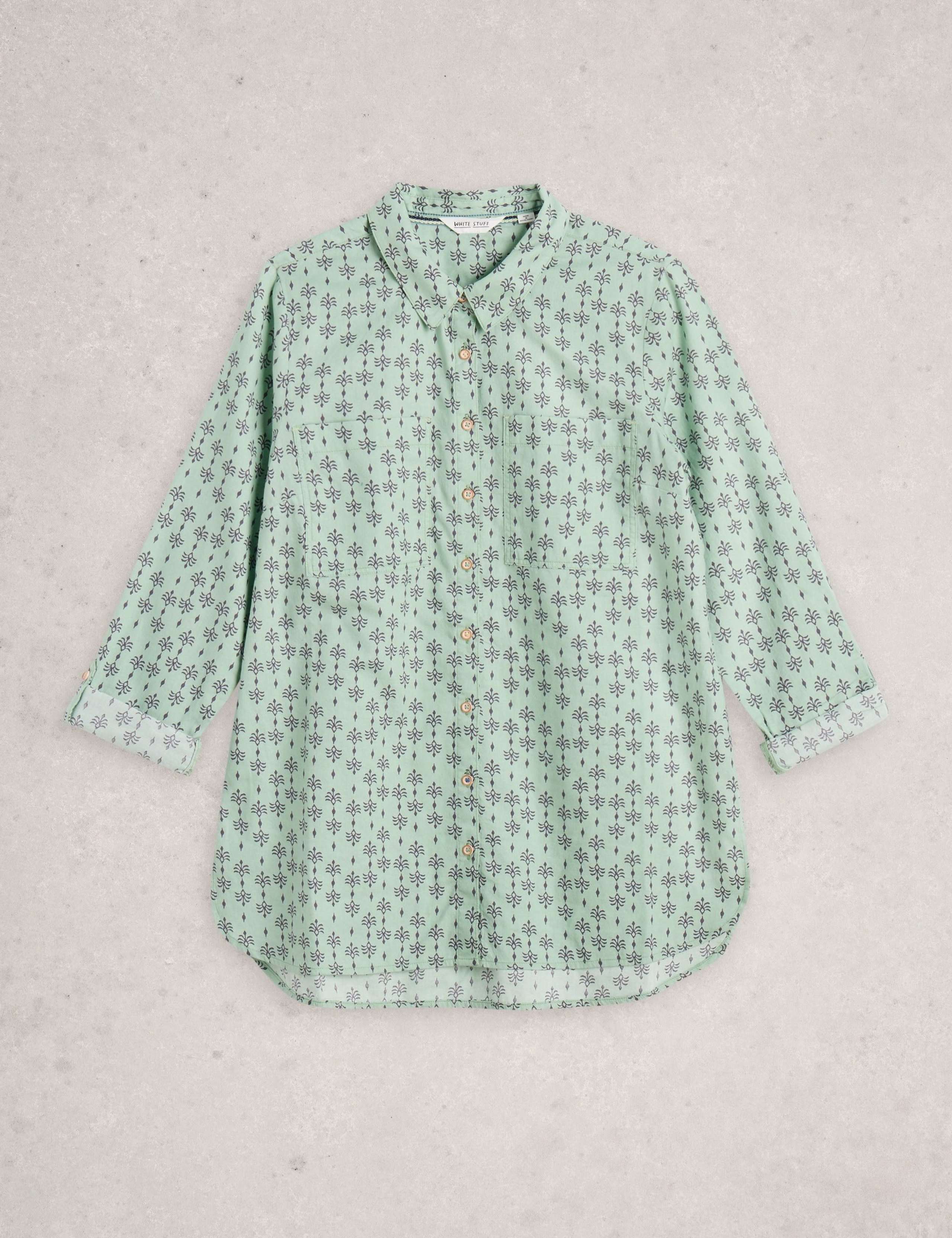 Pure Cotton Printed Collared Shirt 2 of 6