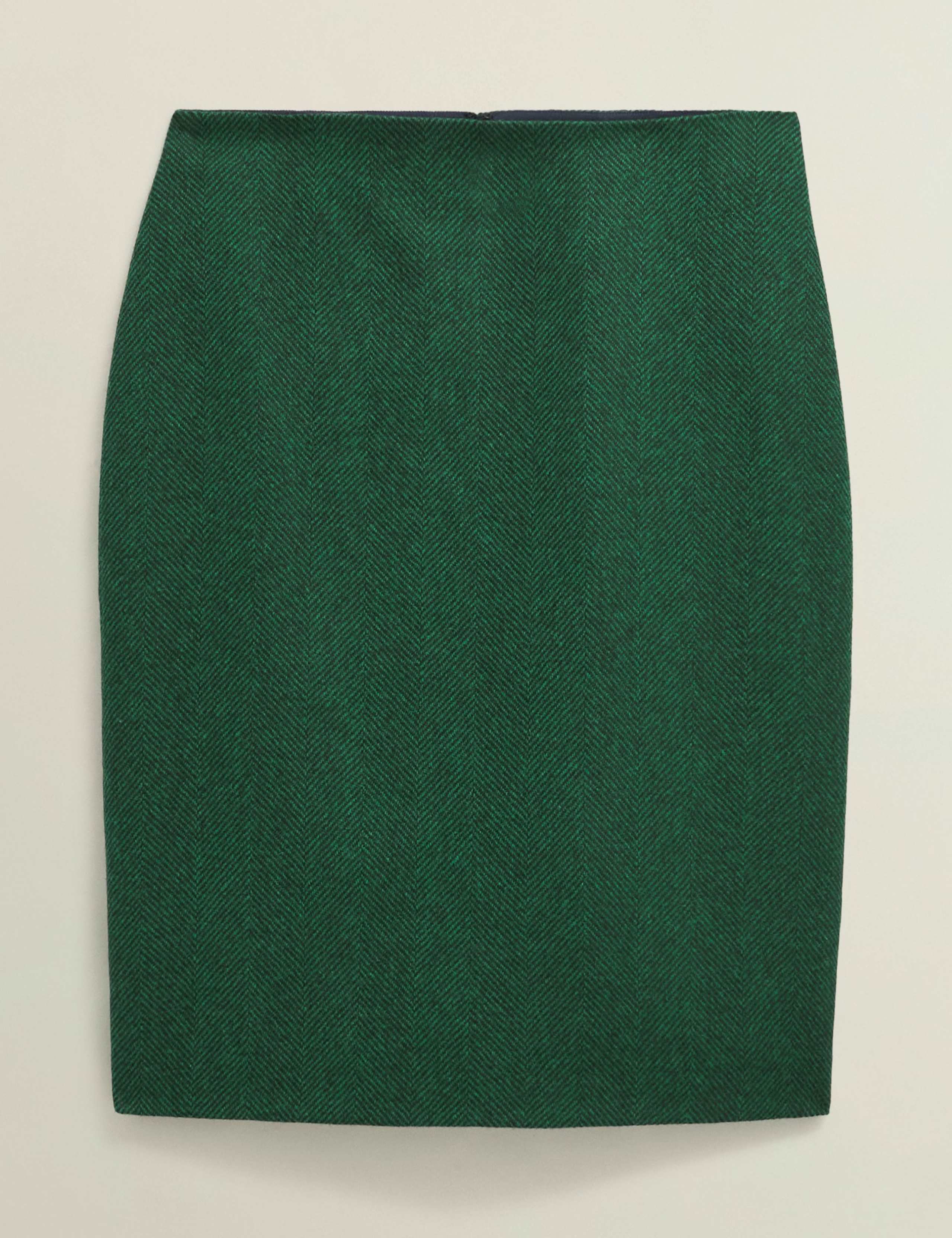 Pure Wool Textured Knee Length Pencil Skirt 2 of 6