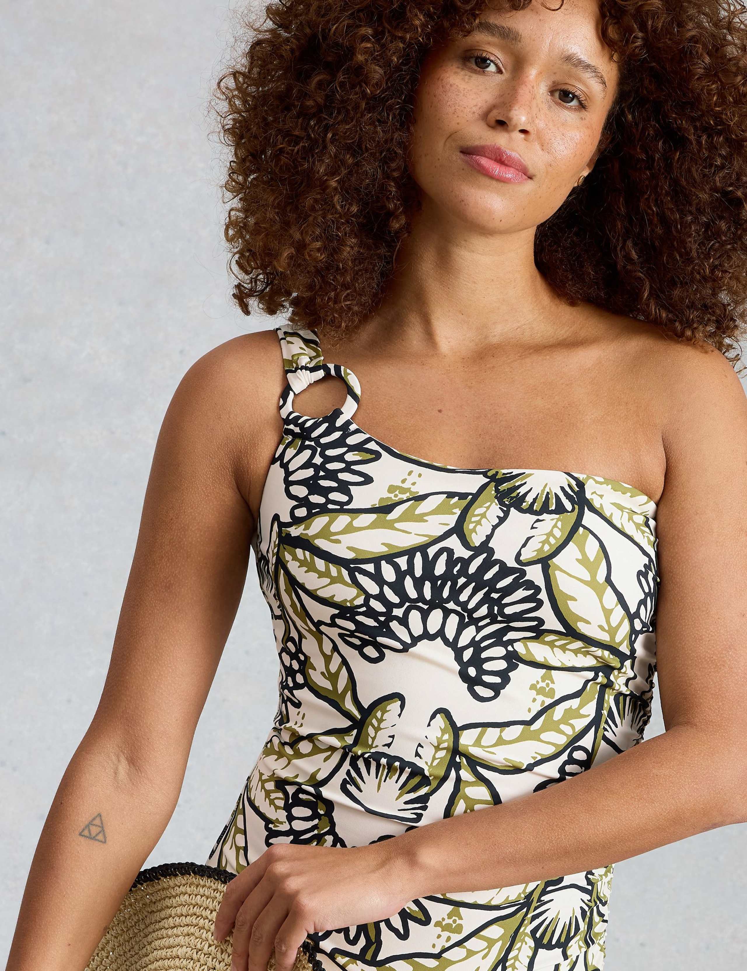 Printed Padded One Shoulder Swimsuit 5 of 6