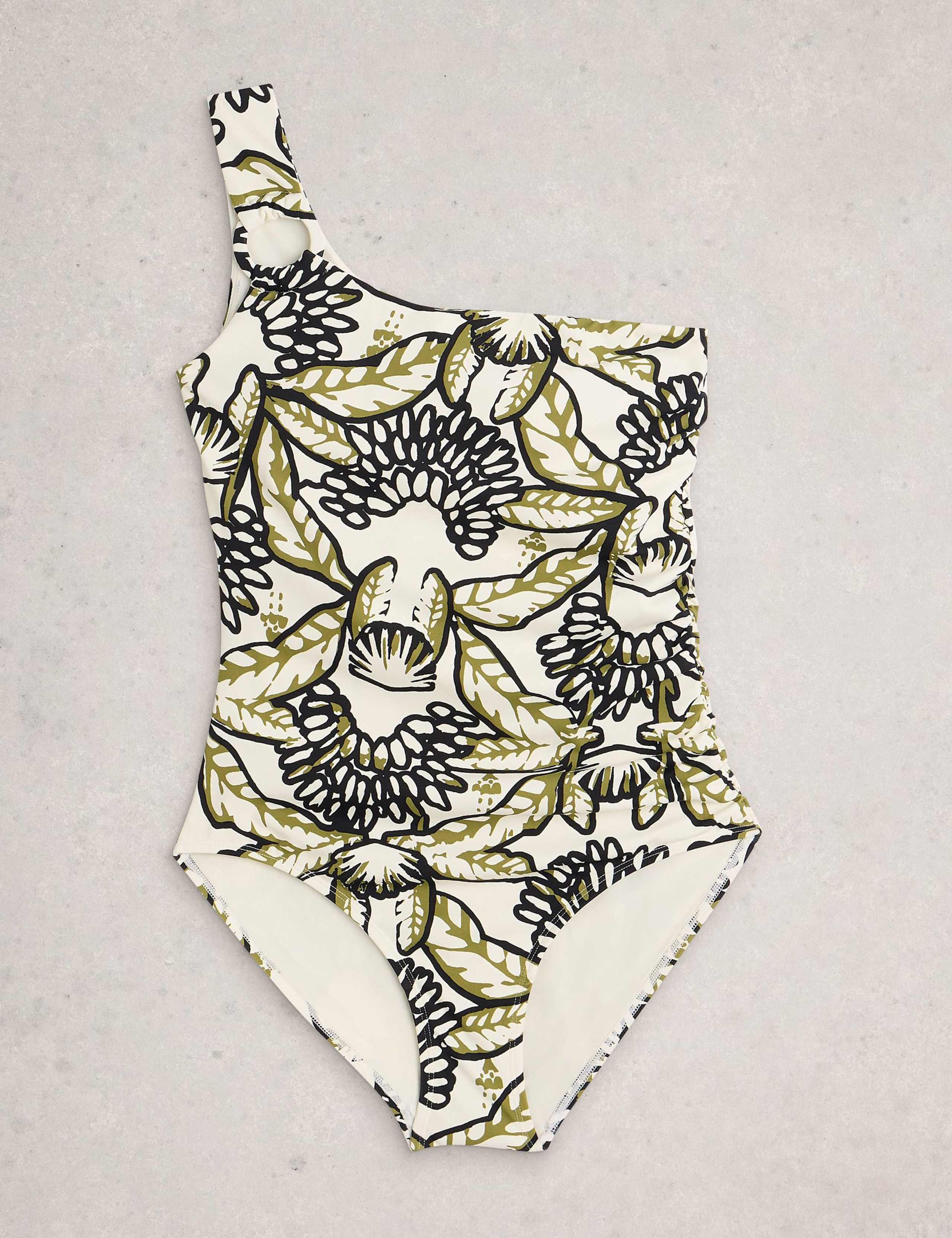 Printed Padded One Shoulder Swimsuit 2 of 6
