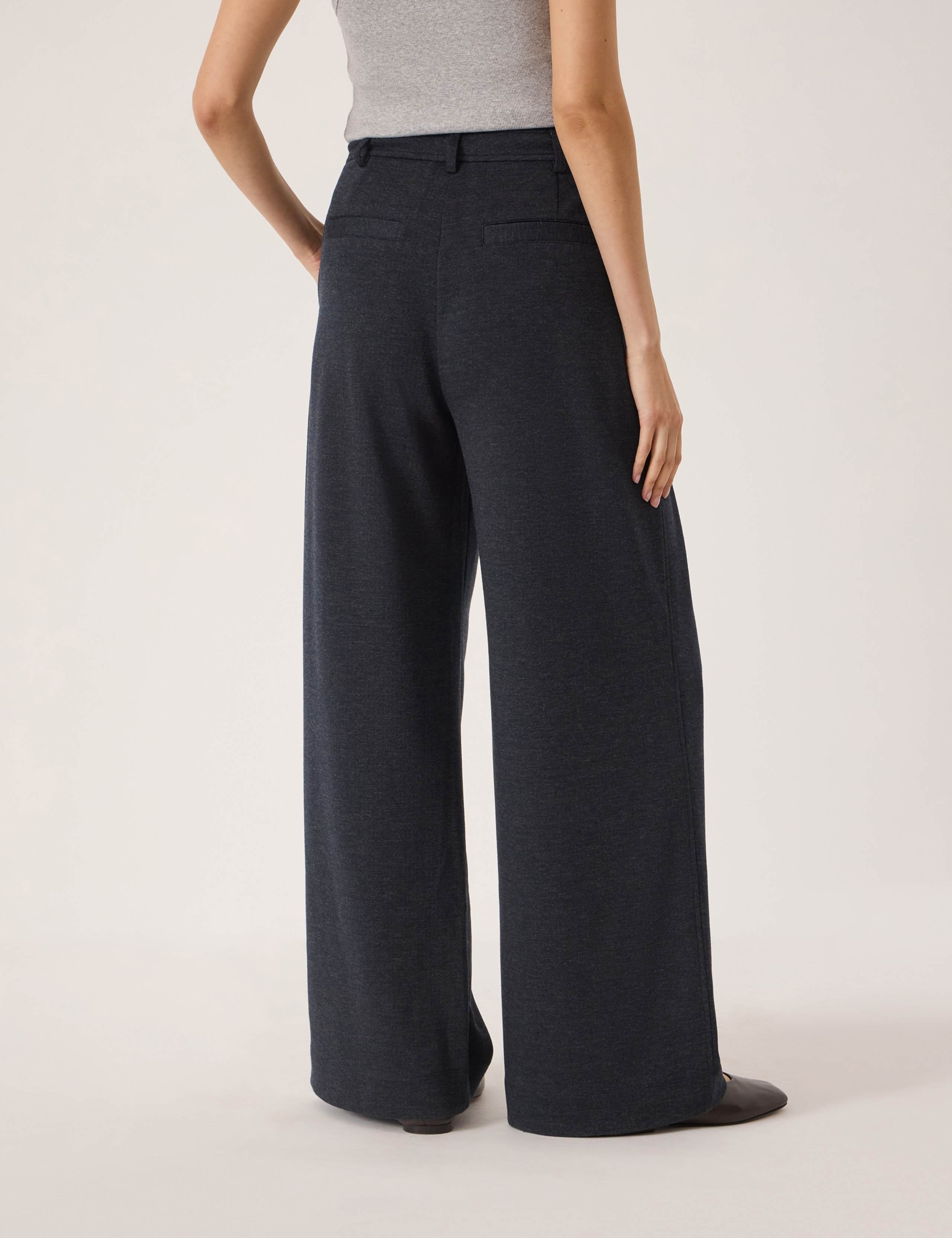Jersey Tailored Wide Leg Trousers 5 of 5