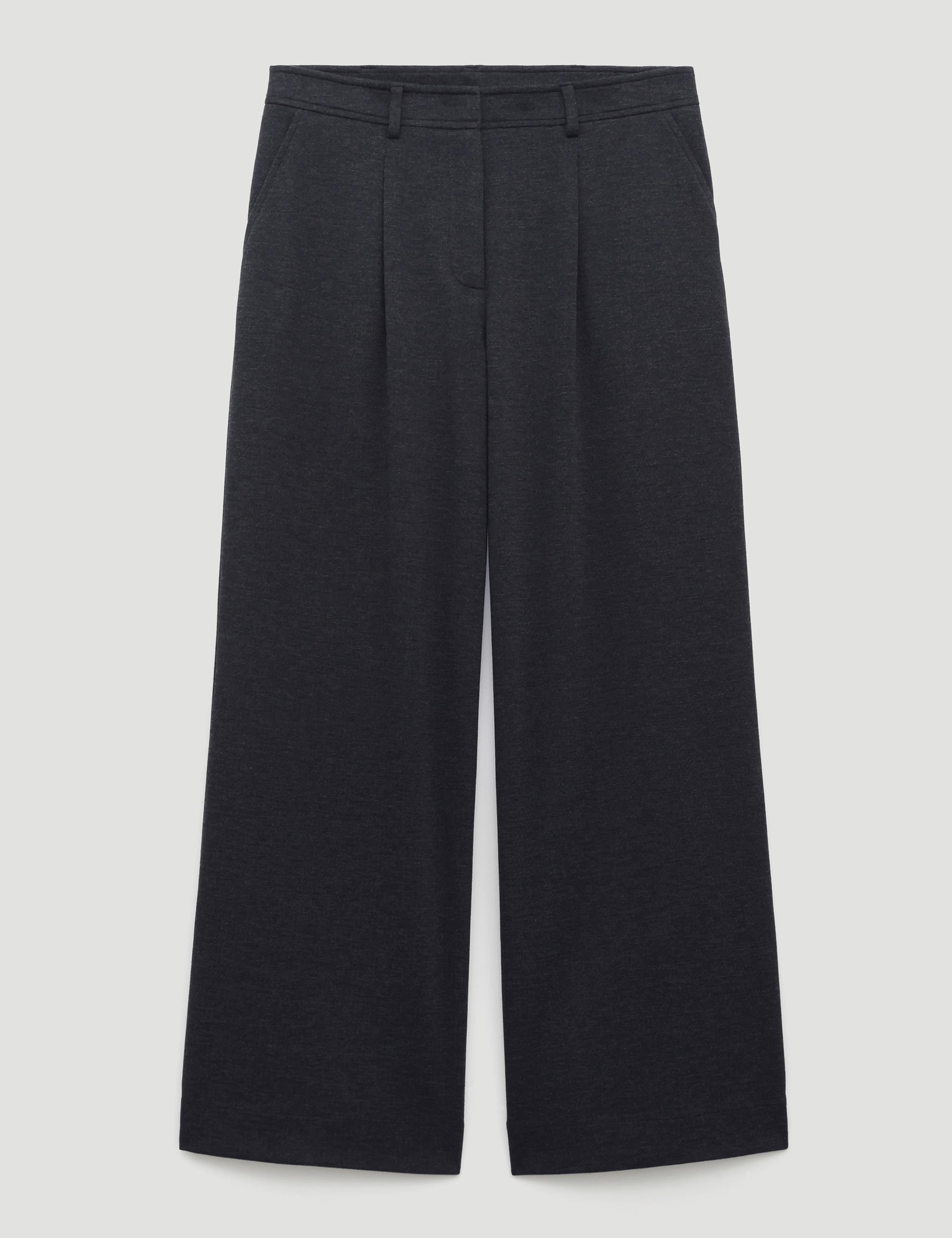 Jersey Tailored Wide Leg Trousers 2 of 5