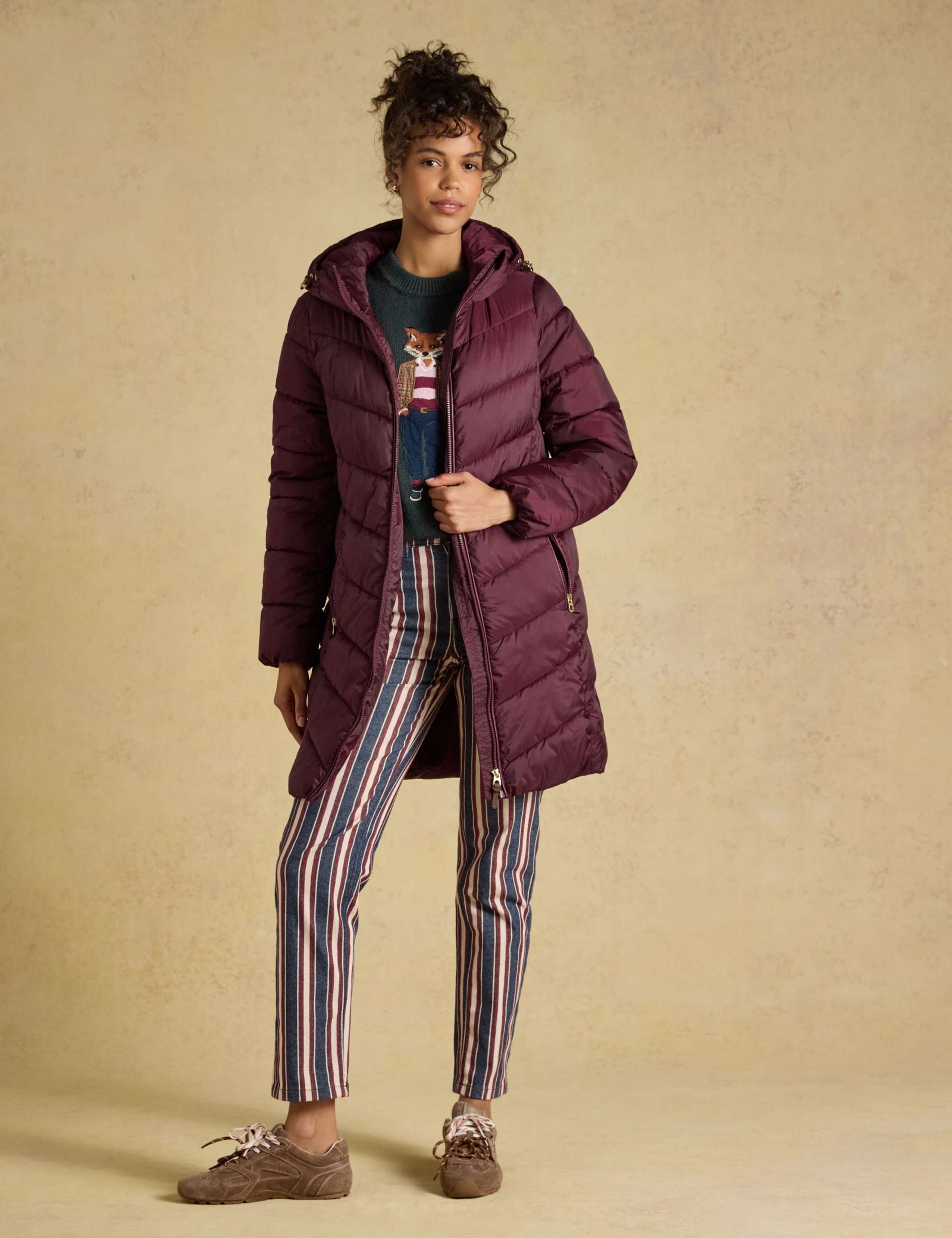 Padded Hooded Mid Length Coat 5 of 8