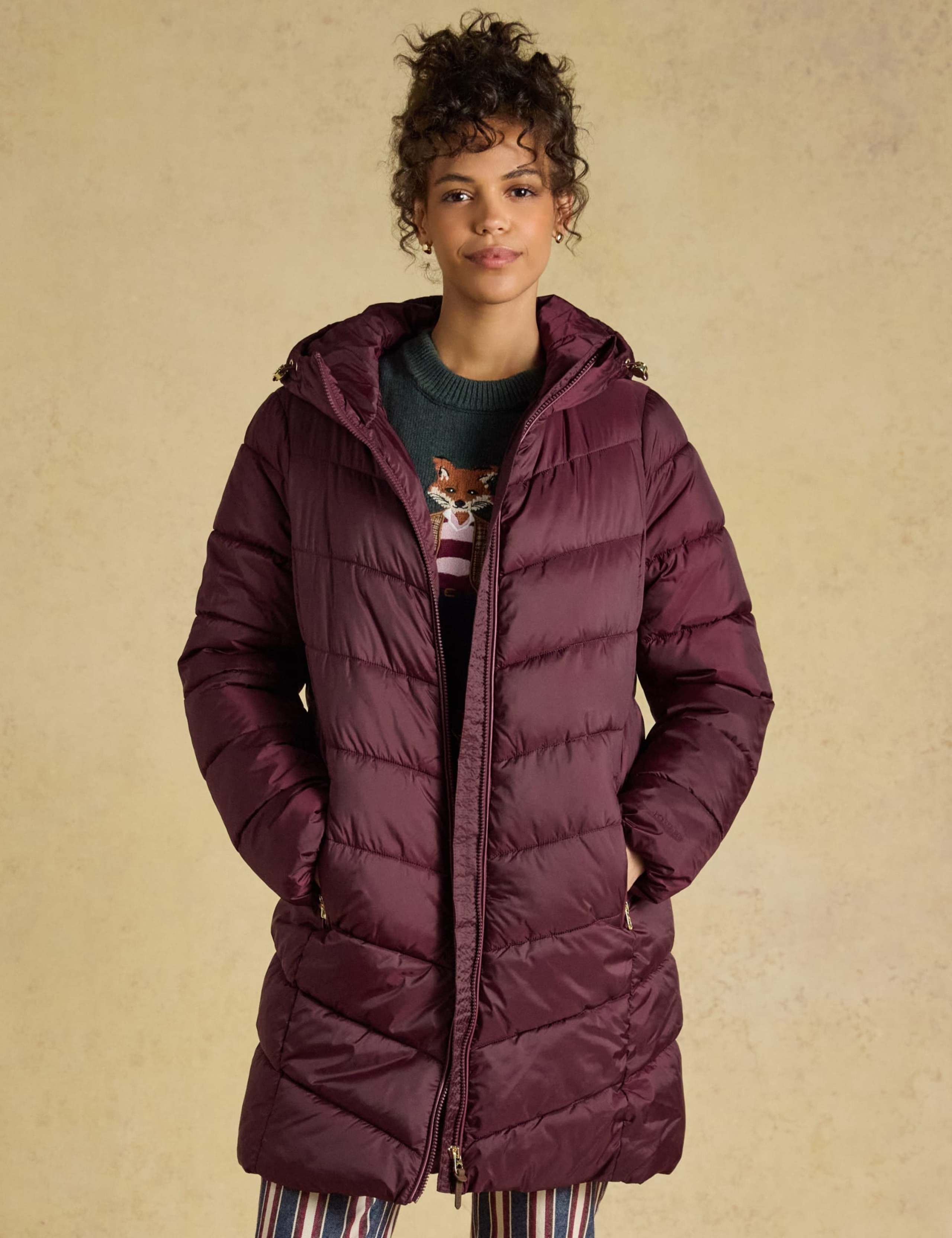 Padded Hooded Mid Length Coat 7 of 8