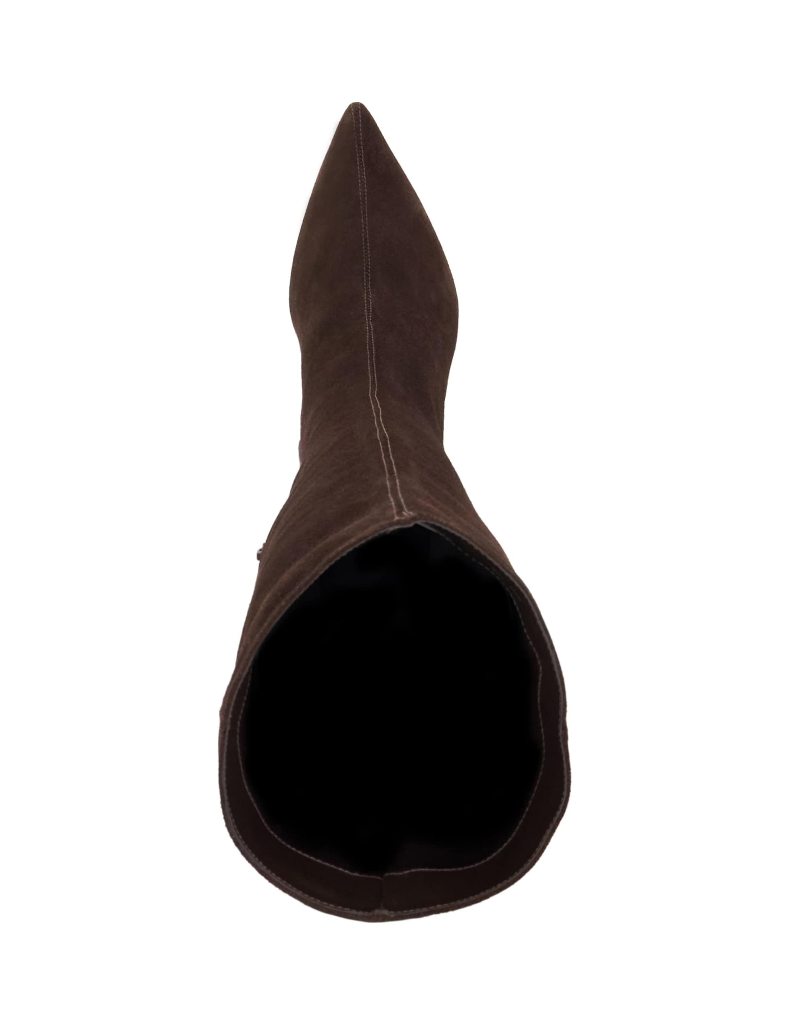 Wide Fit Leather Kitten Heel Knee High Boots 4 of 5