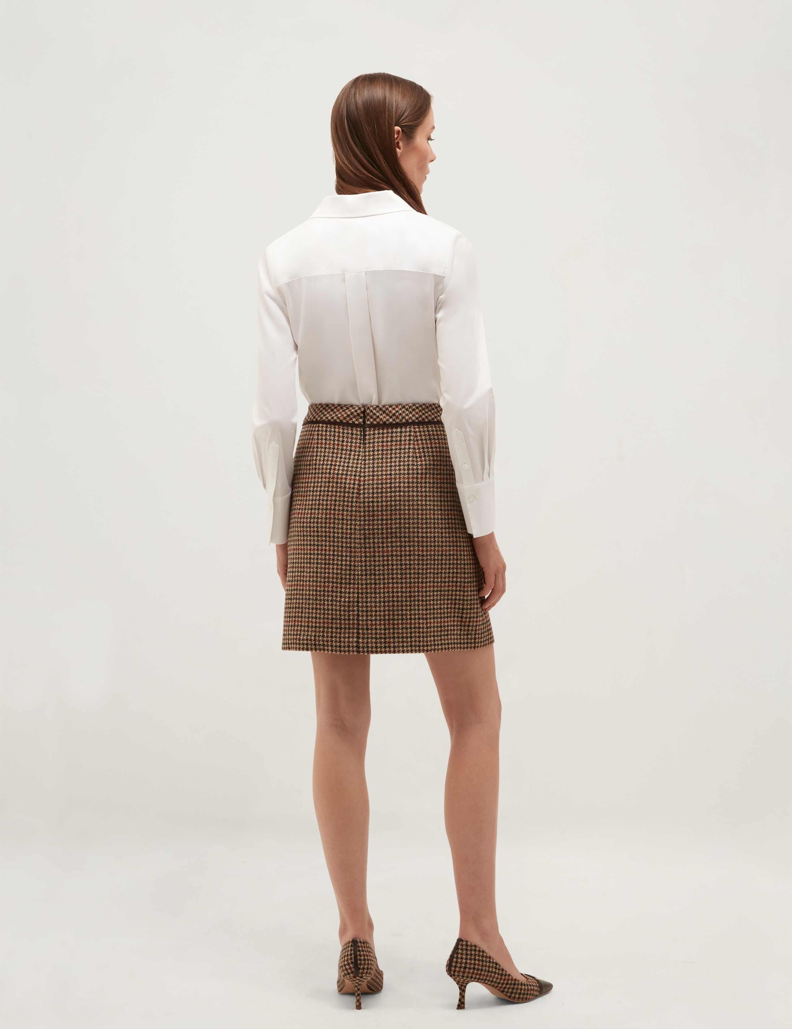 Pure Wool Checked Mini Skirt 5 of 5