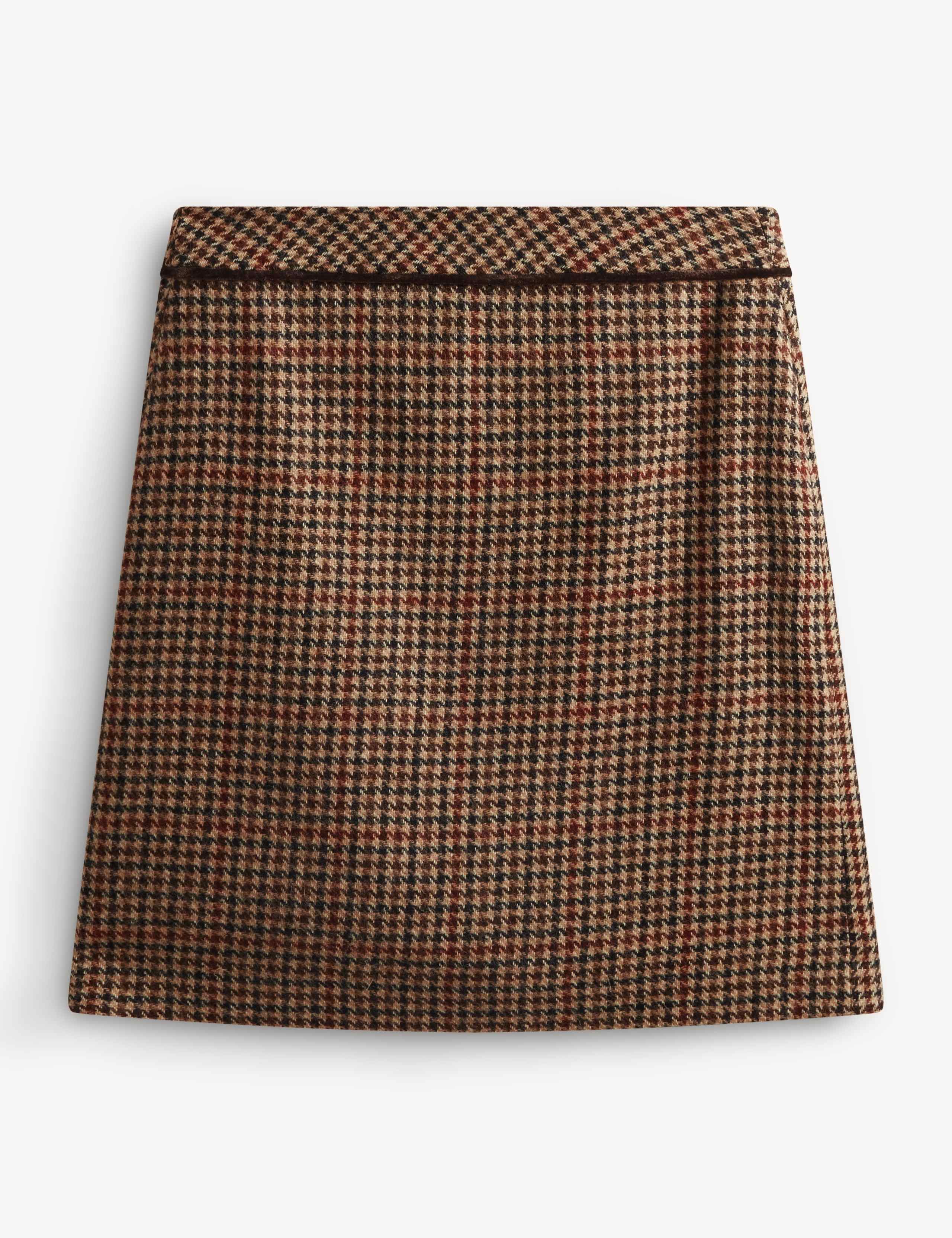 Pure Wool Checked Mini Skirt 2 of 5