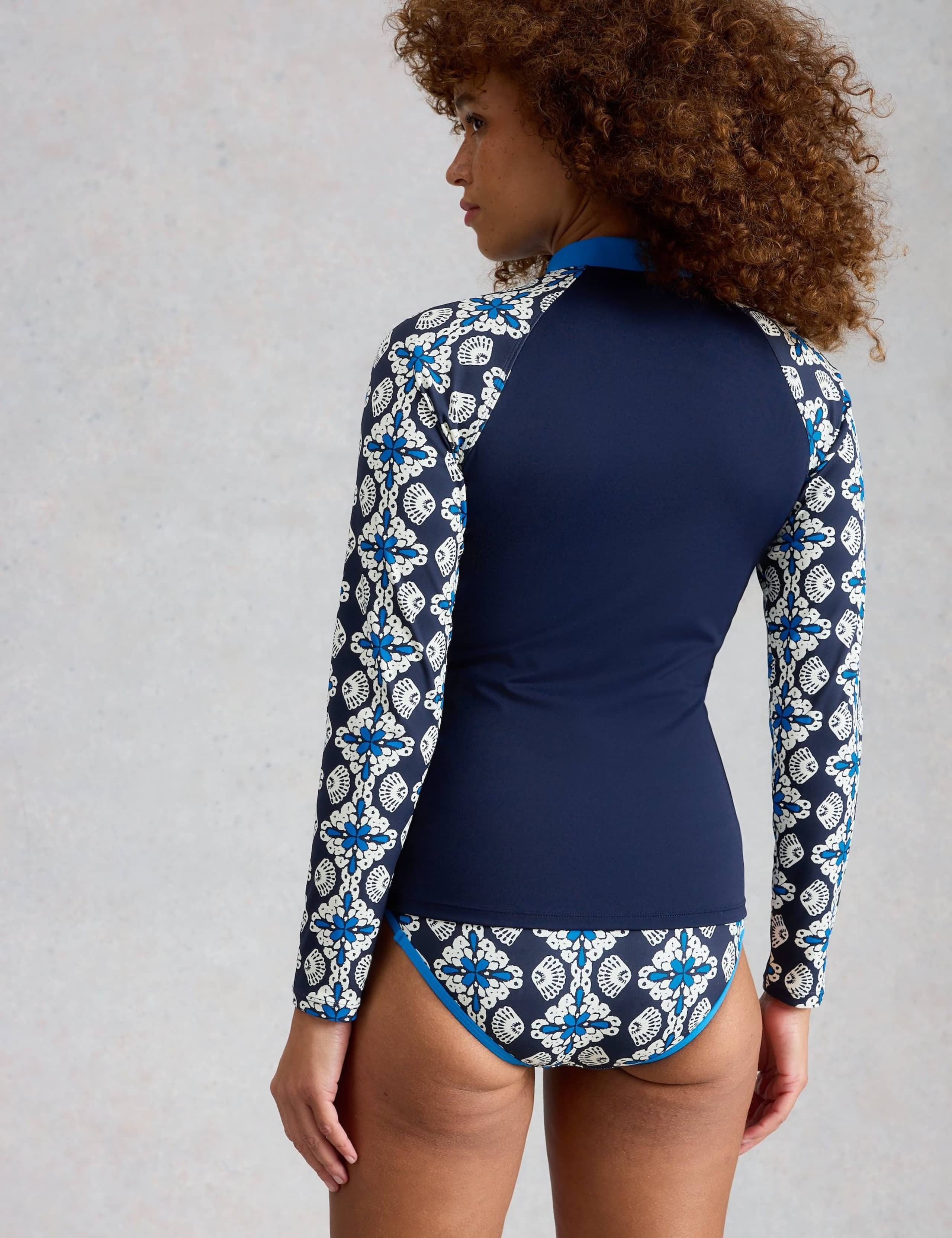 Printed High Neck Rash Vest 3 of 6