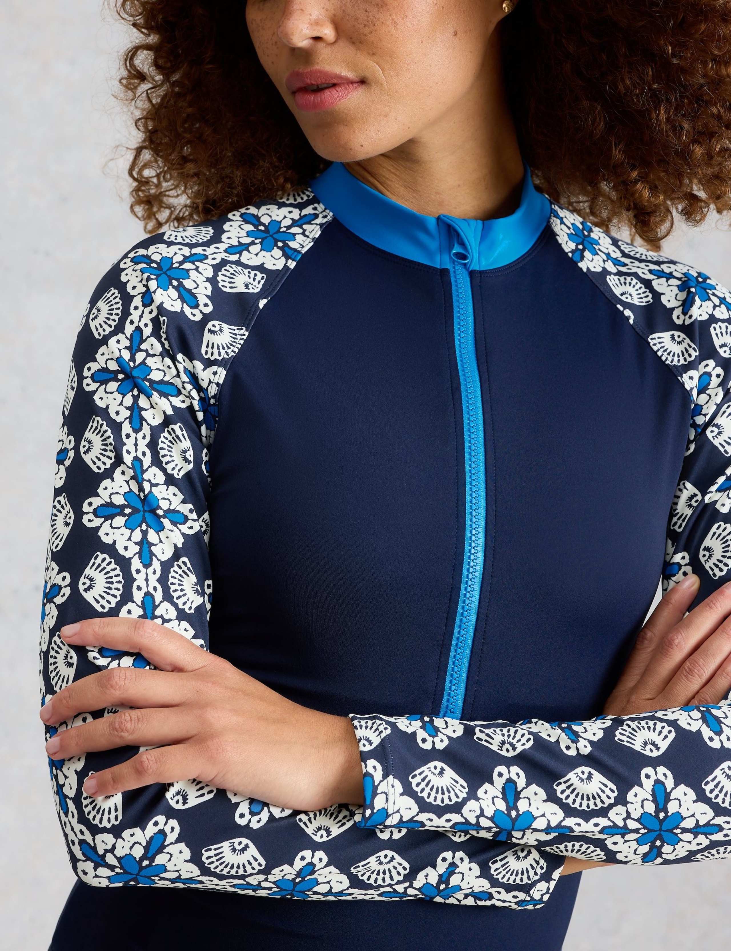 Printed High Neck Rash Vest 6 of 6