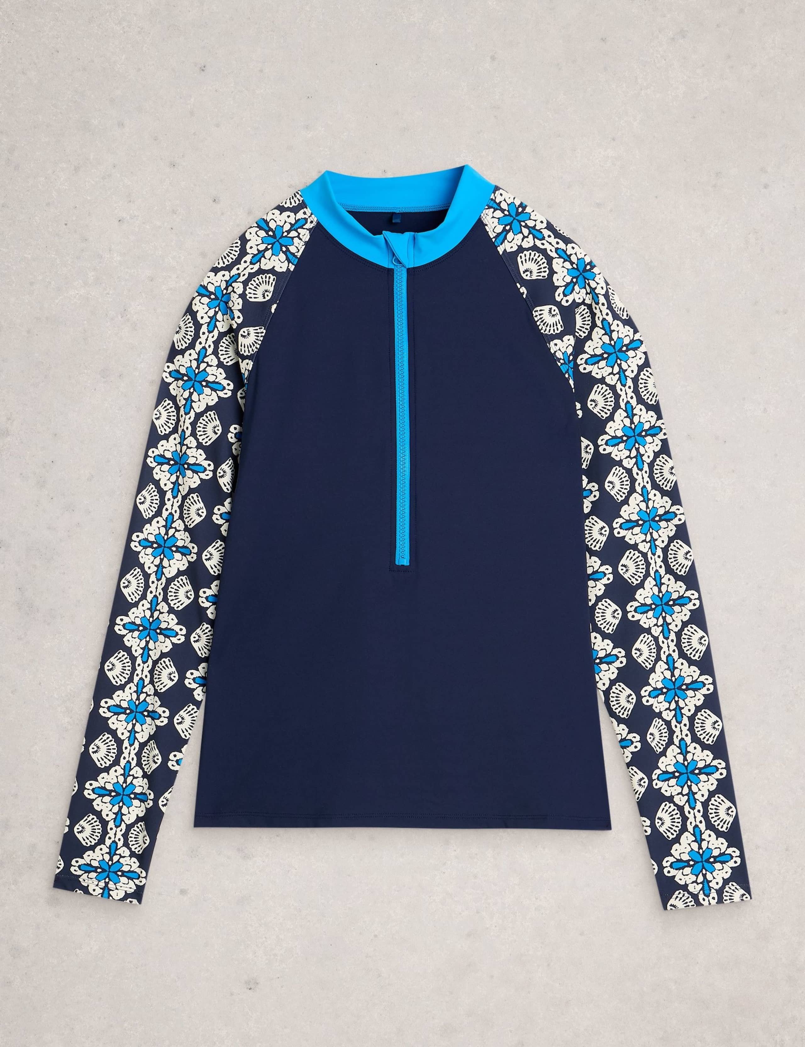 Printed High Neck Rash Vest 2 of 6