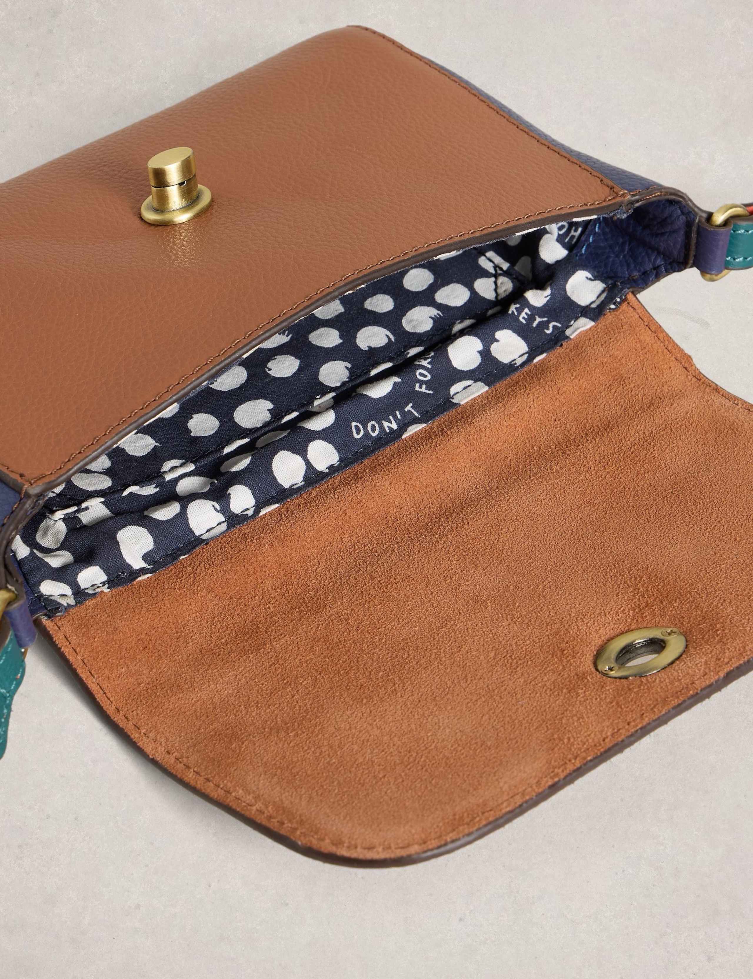 Leather Animal Print Cross Body Bag 5 of 5