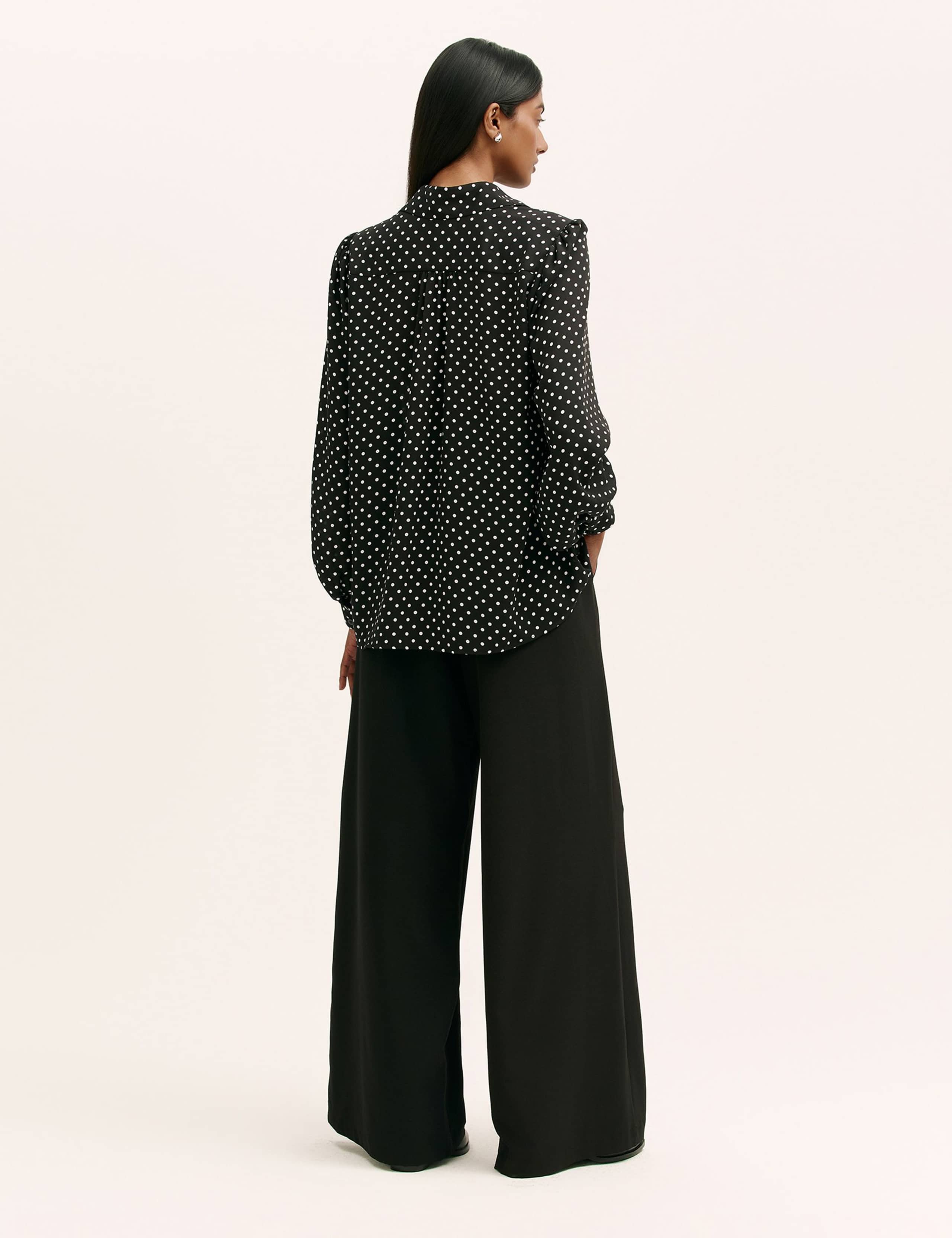 Polka Dot Collared Blouse 3 of 4