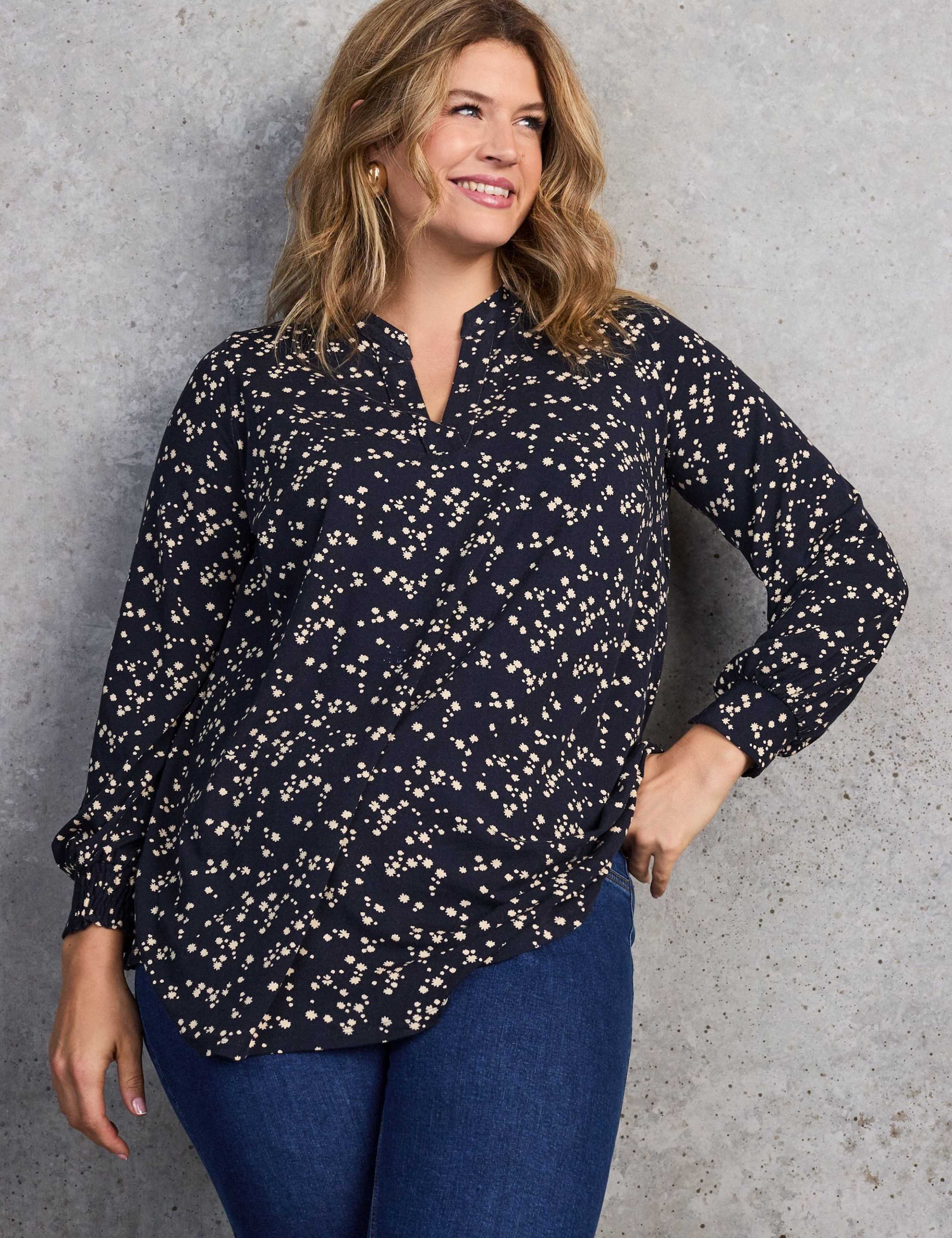 Jersey Printed V-Neck Tunic 4 of 8