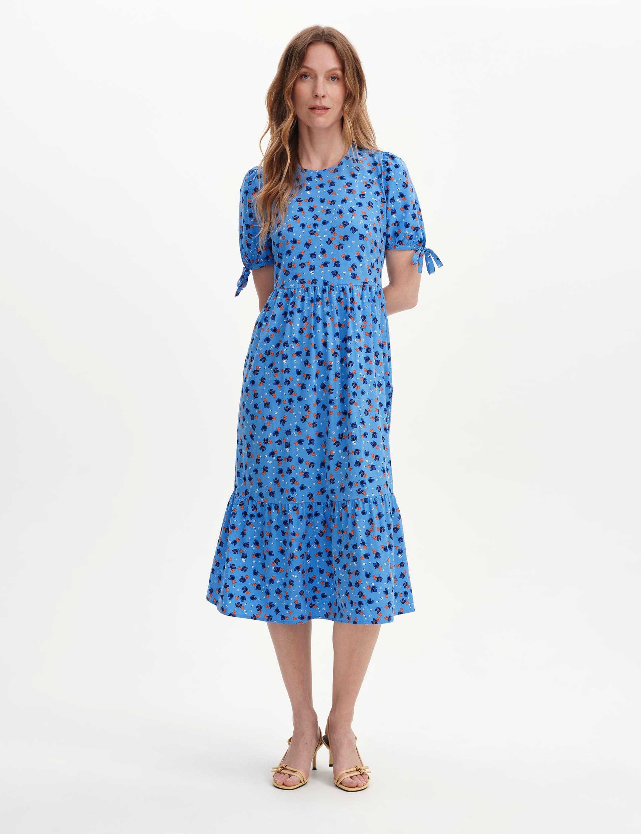 Floral Tiered Midi Dress 2 of 6