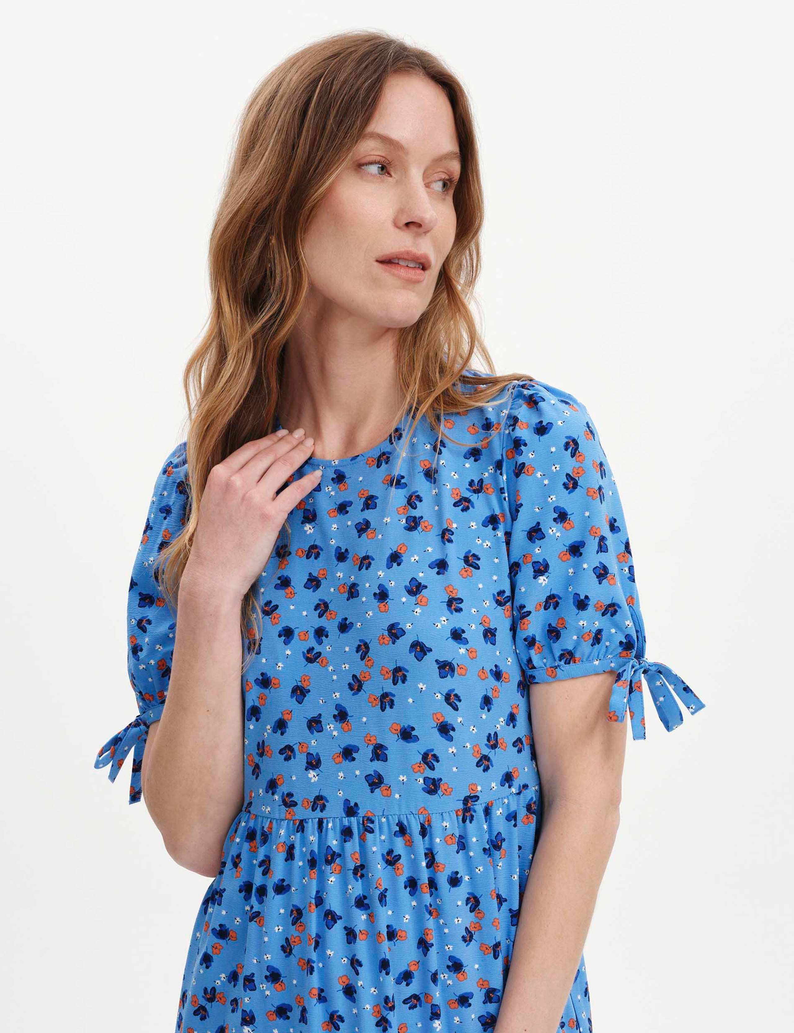 Floral Tiered Midi Dress 3 of 6