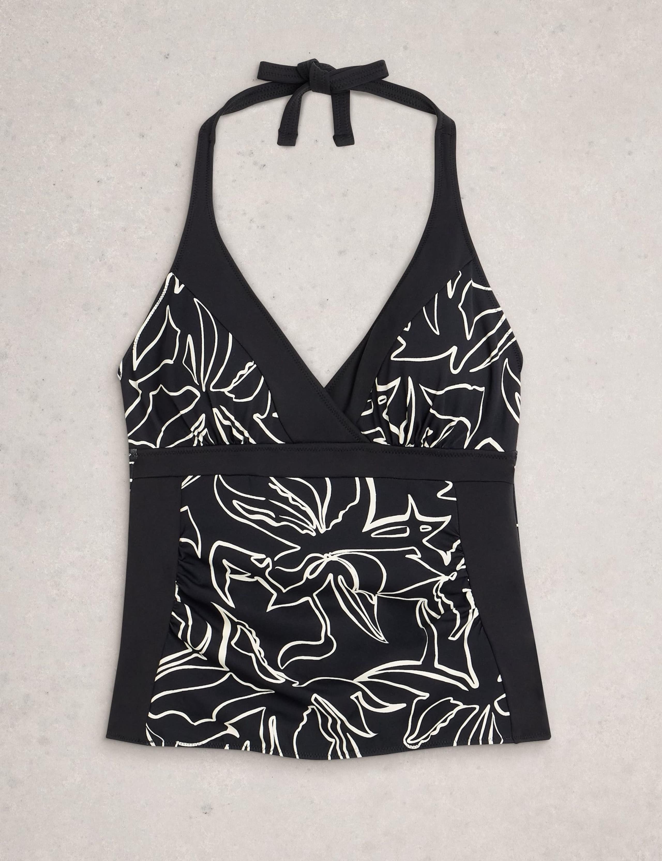 Printed Padded Halterneck Tankini Top 7 of 7
