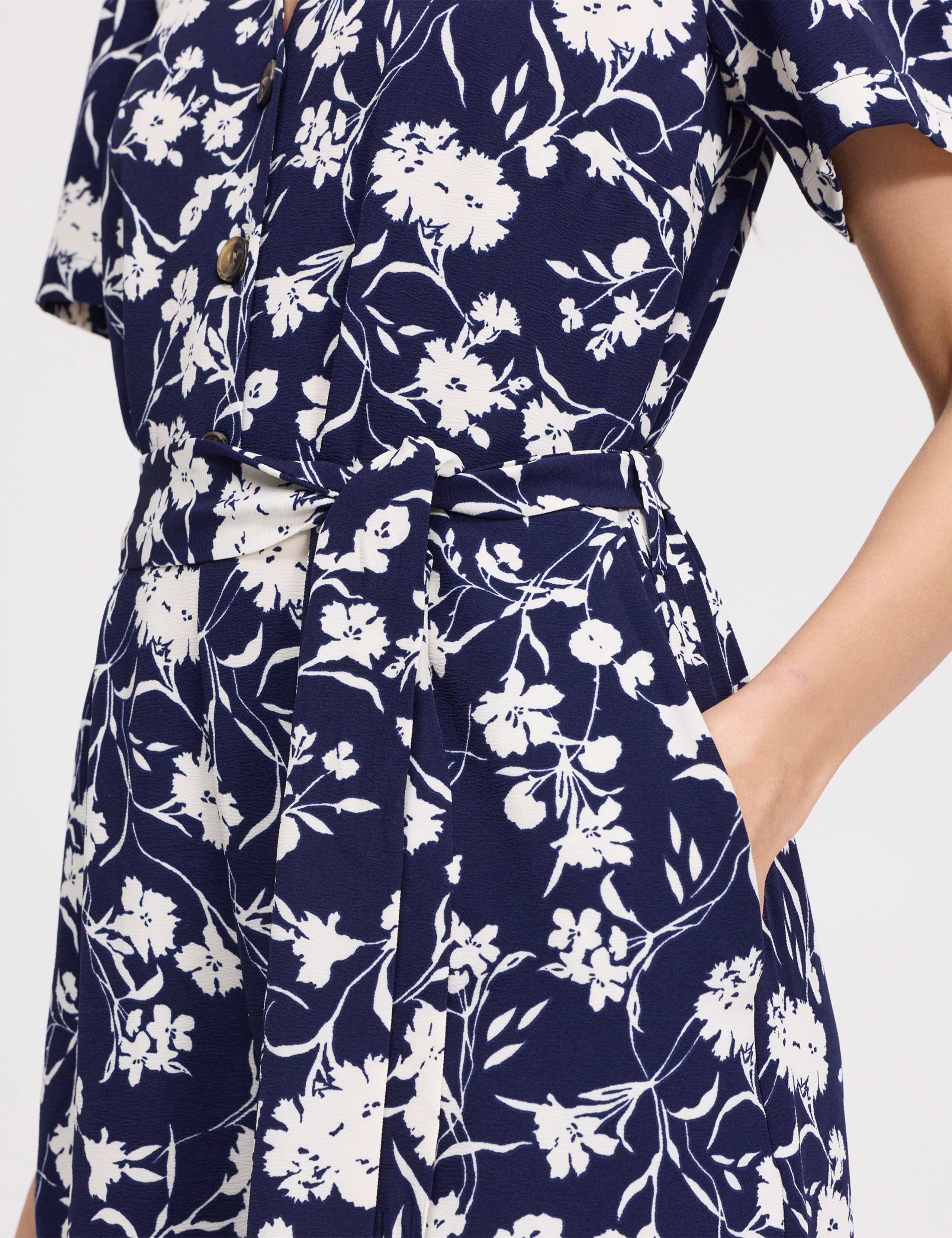 Floral Cropped Wide Leg Jumpsuit 3 of 7
