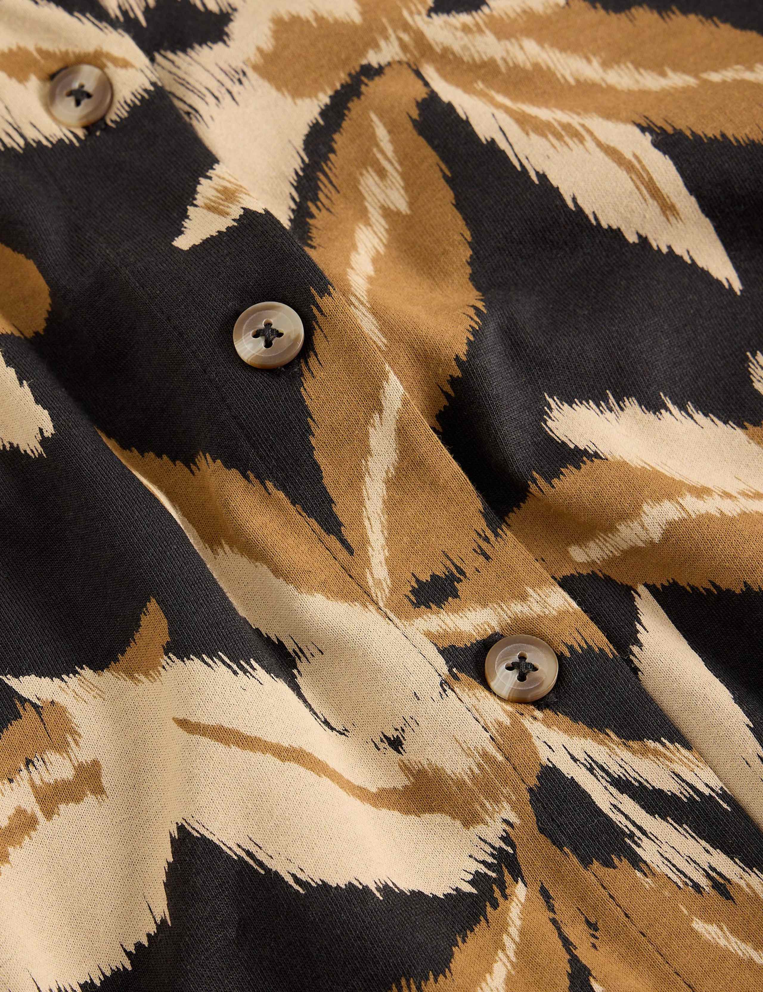 Jersey Printed Knee Length Shirt Dress 6 of 6
