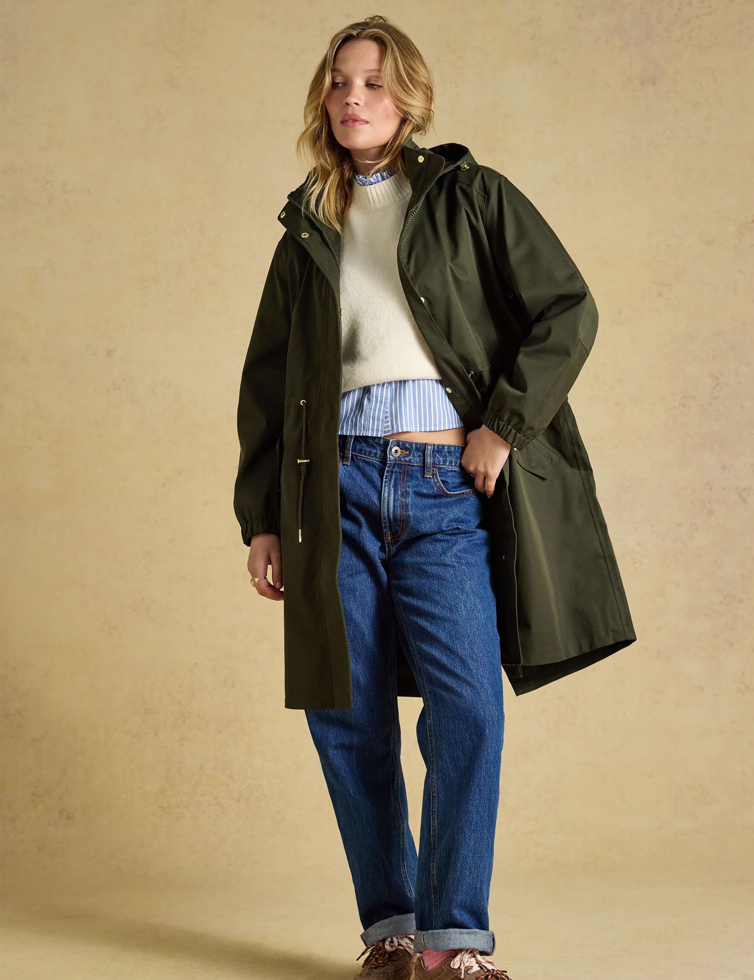 Waterproof Drawstring Longline Raincoat 2 of 12