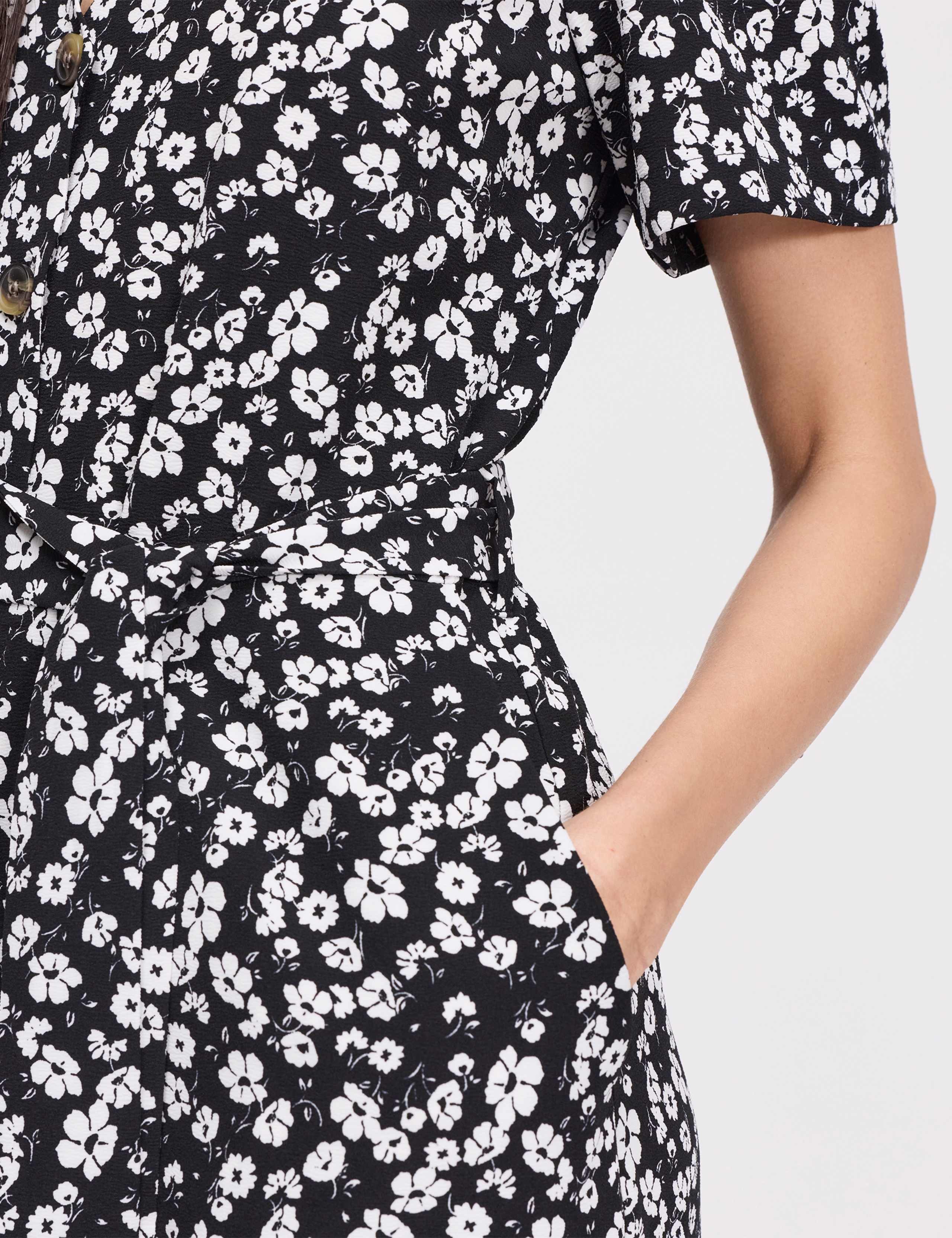 Floral Cropped Wide Leg Jumpsuit 7 of 7