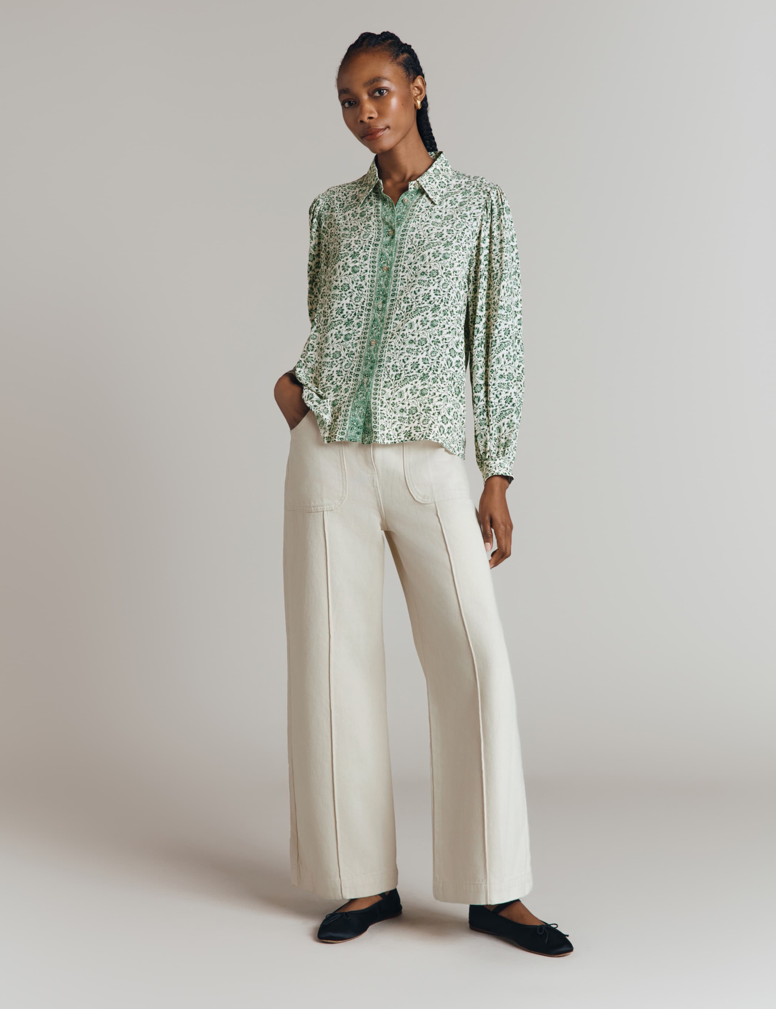 High Waisted Wide Leg Jeans 2 of 3