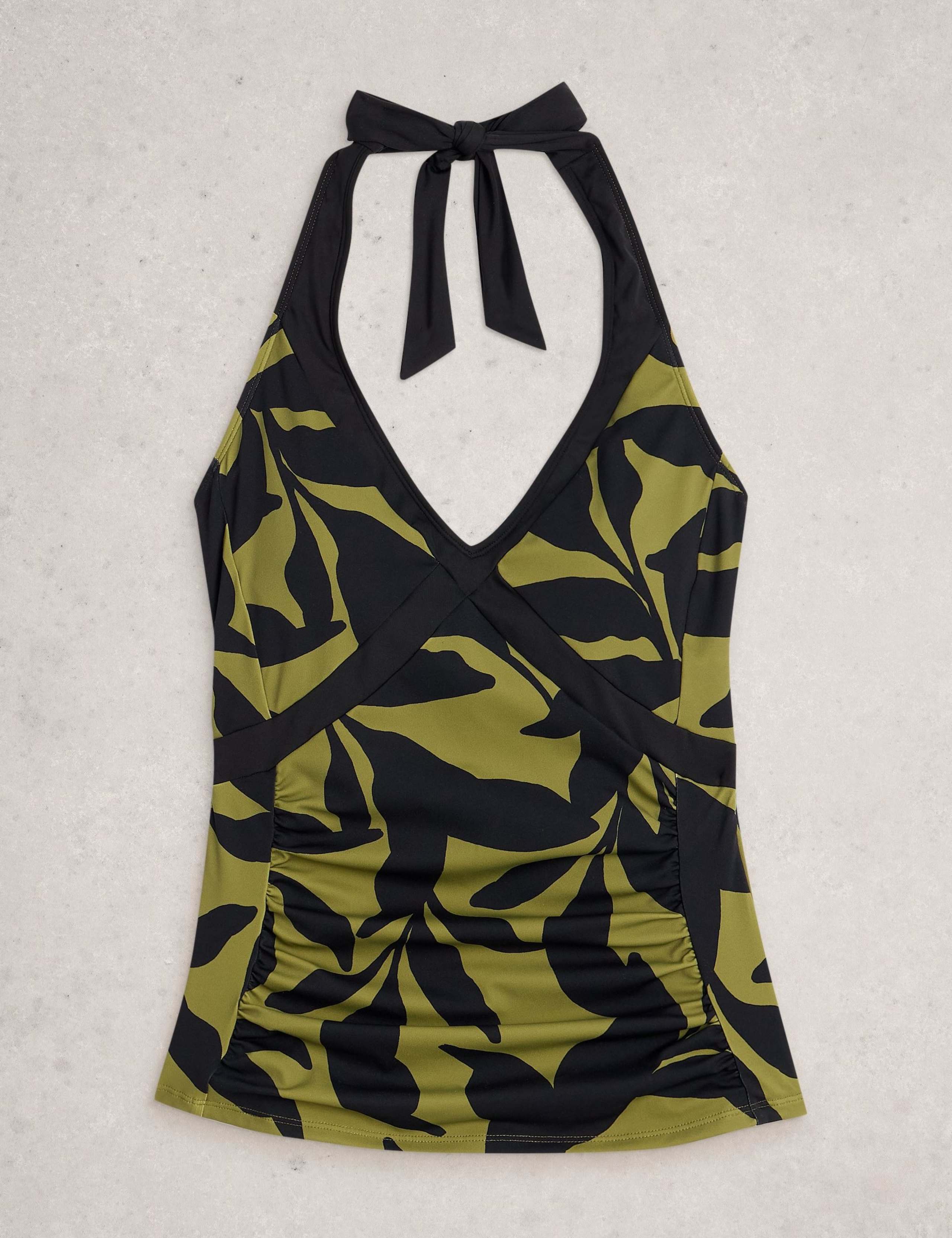 Printed Halterneck Tankini Top 2 of 6