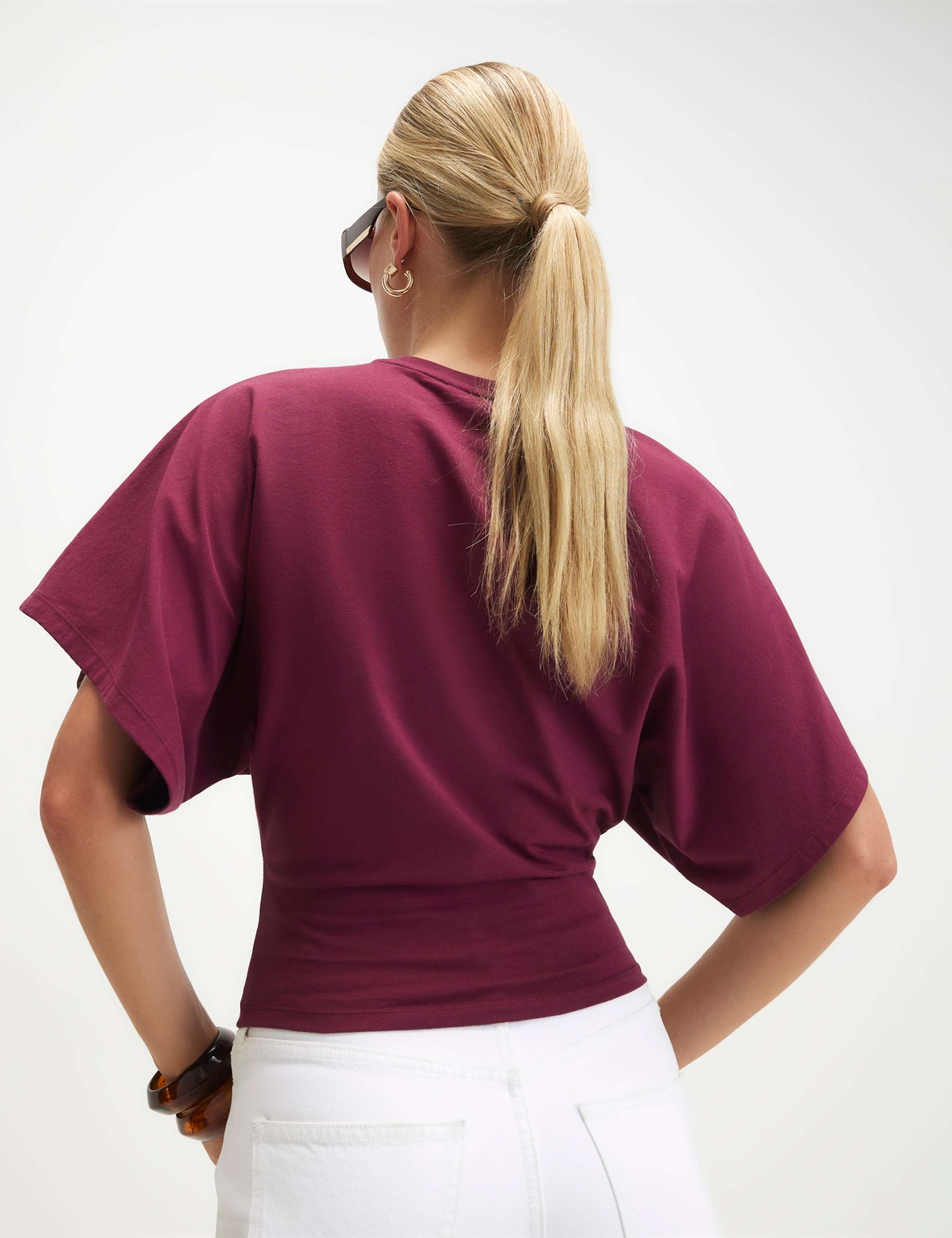 Pure Cotton Kimono Sleeve T-Shirt 2 of 6