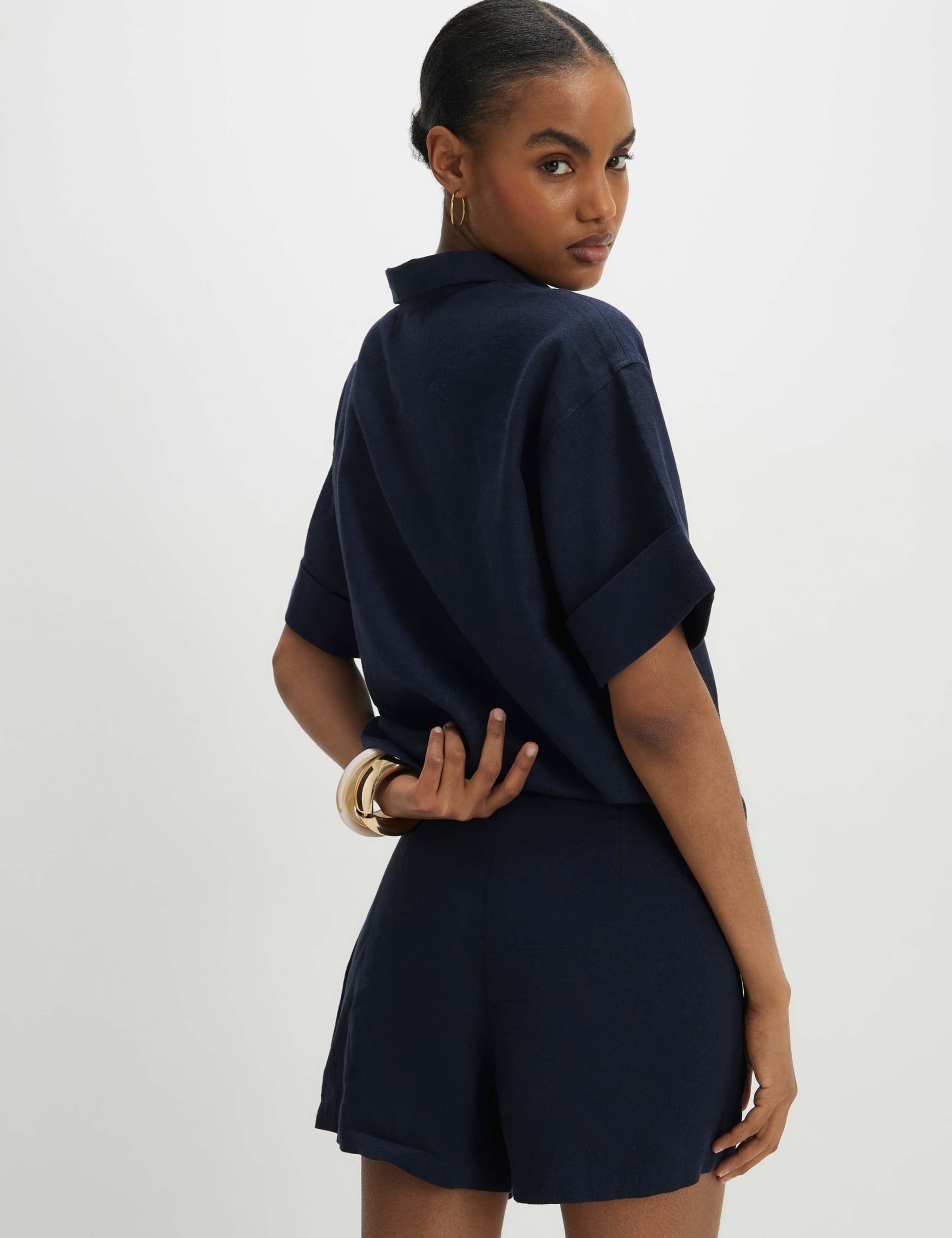 Linen Rich Wrap Skorts 3 of 4