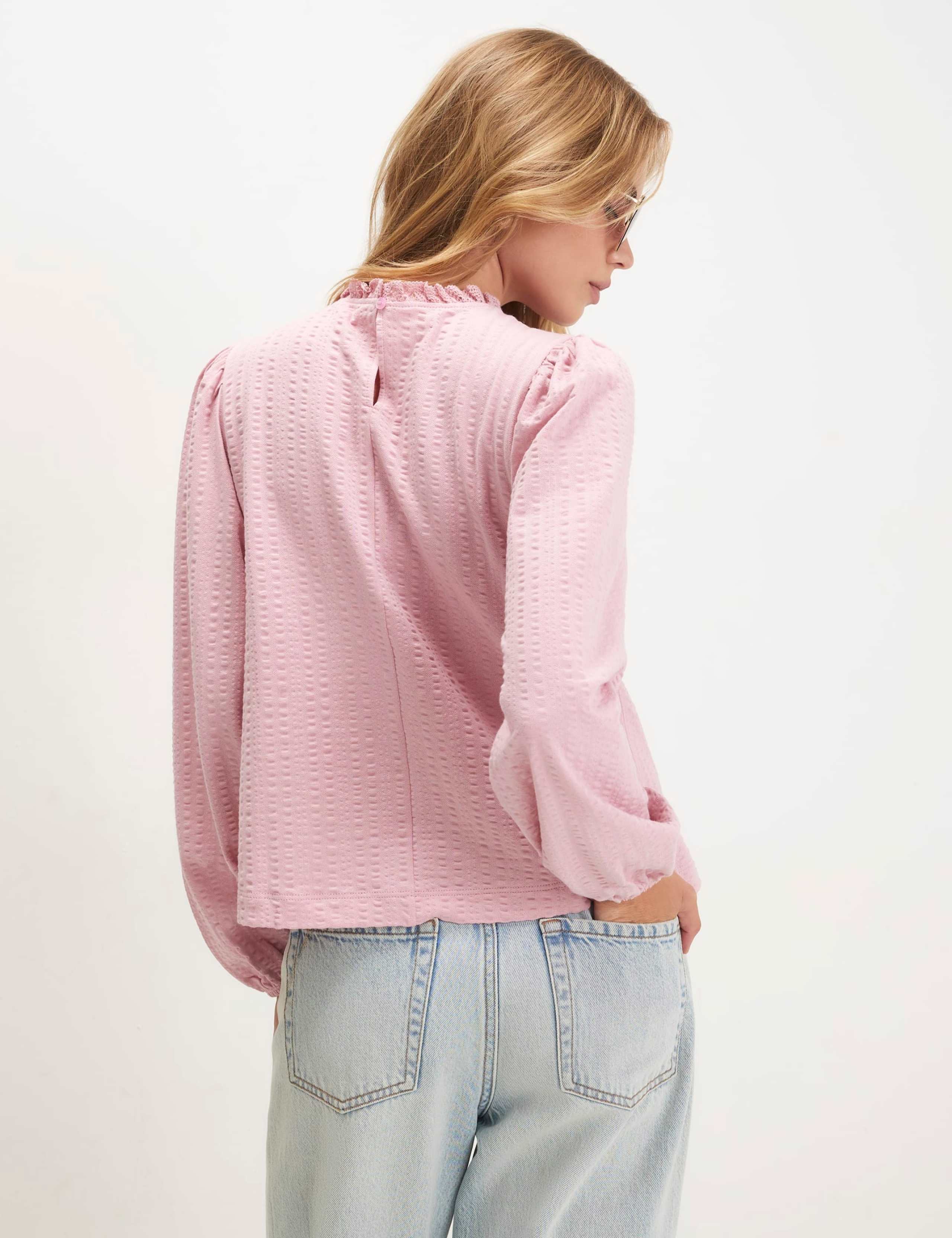 Pure Cotton Embroidered Blouse 2 of 5
