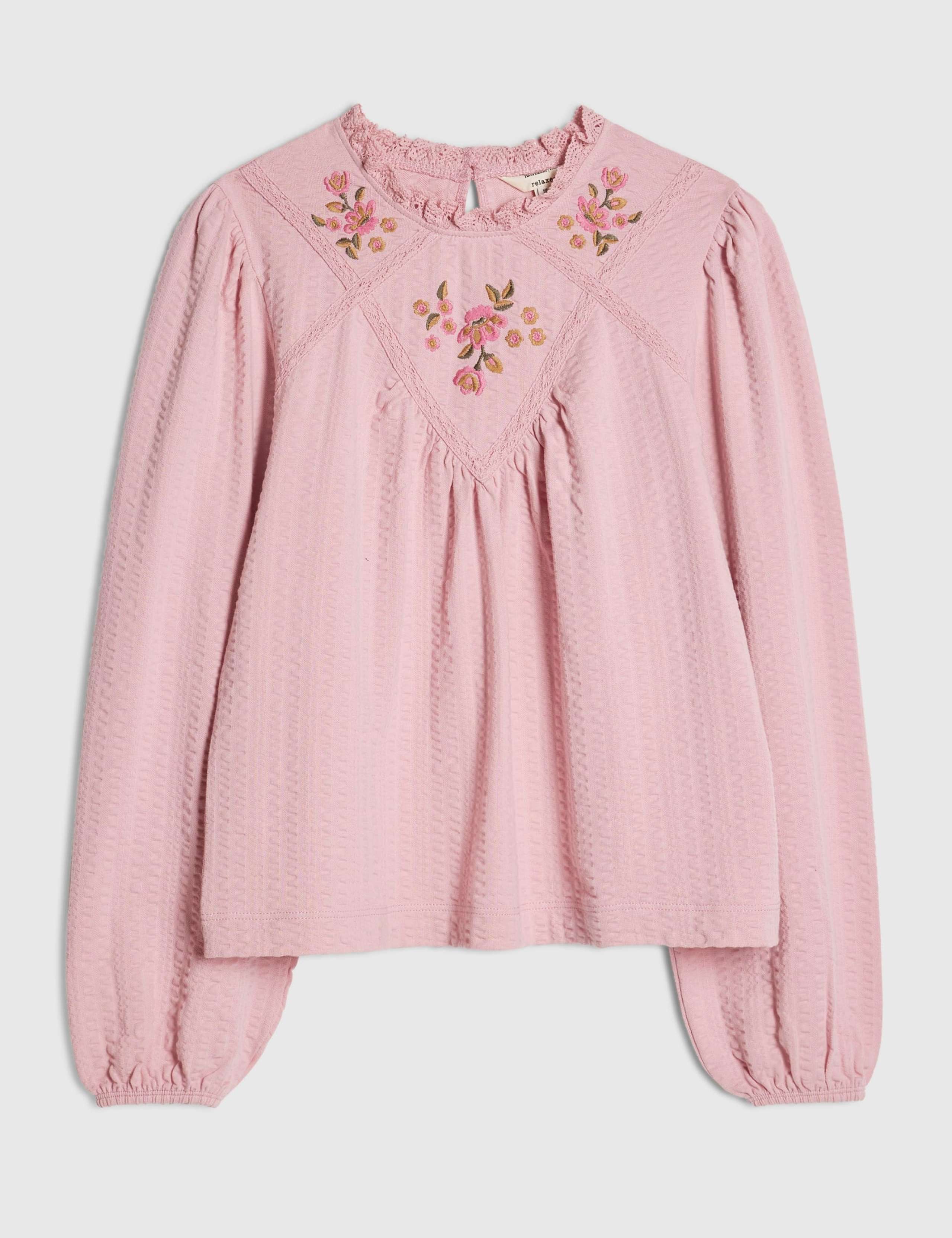 Pure Cotton Embroidered Blouse 5 of 5