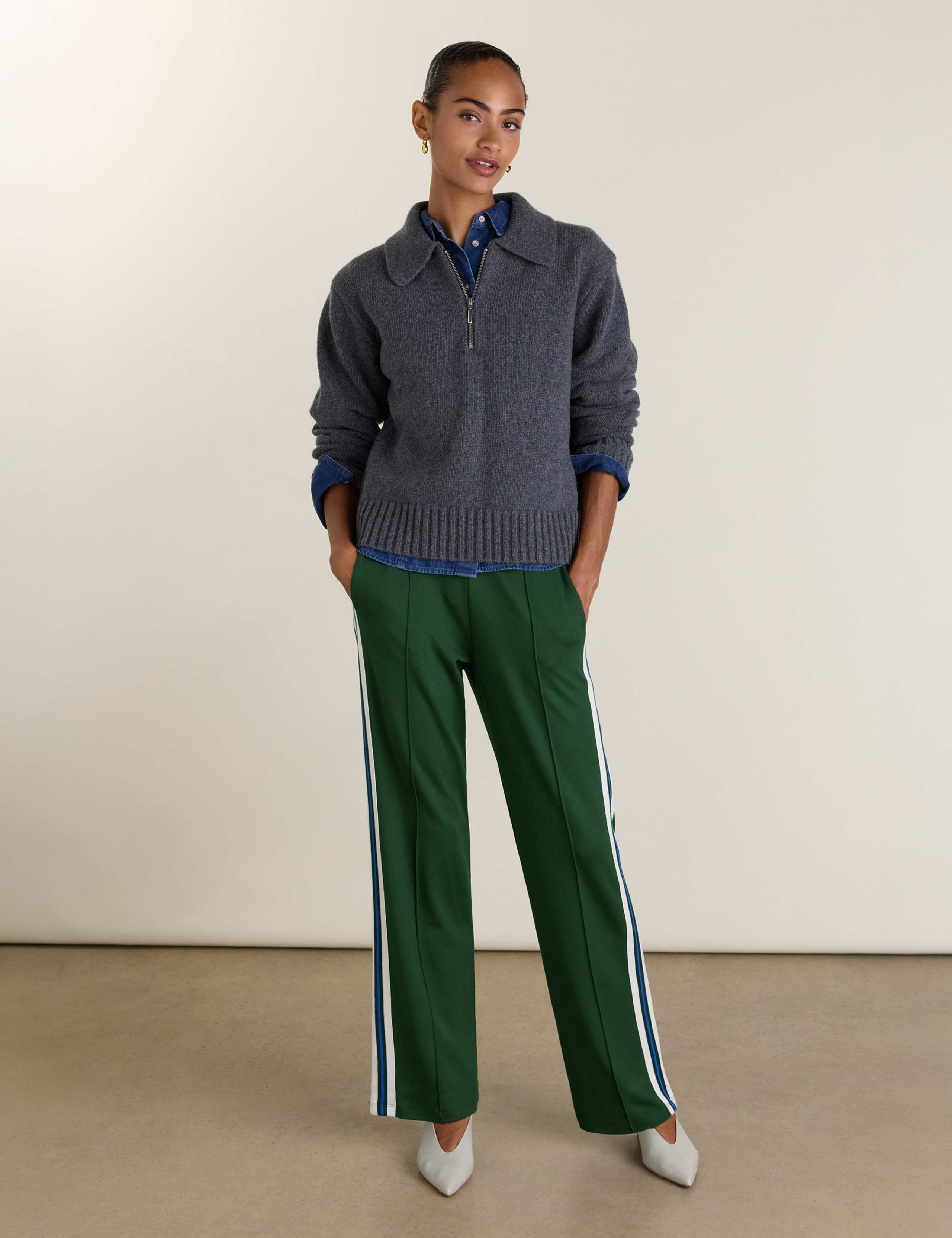 Side Stripe Elasticated Waist Trousers 2 of 3