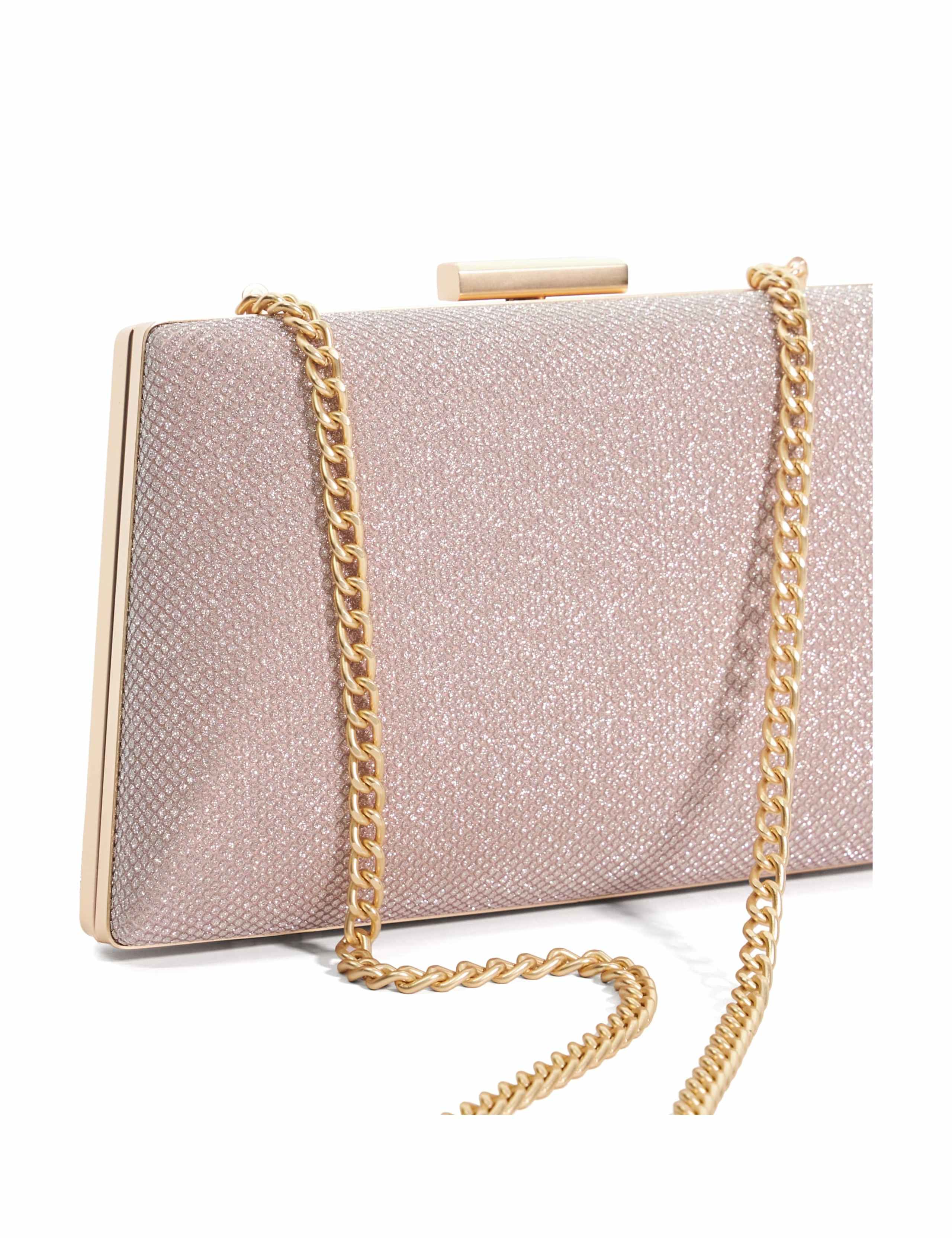Metallic Chain Strap Clutch Bag 5 of 5