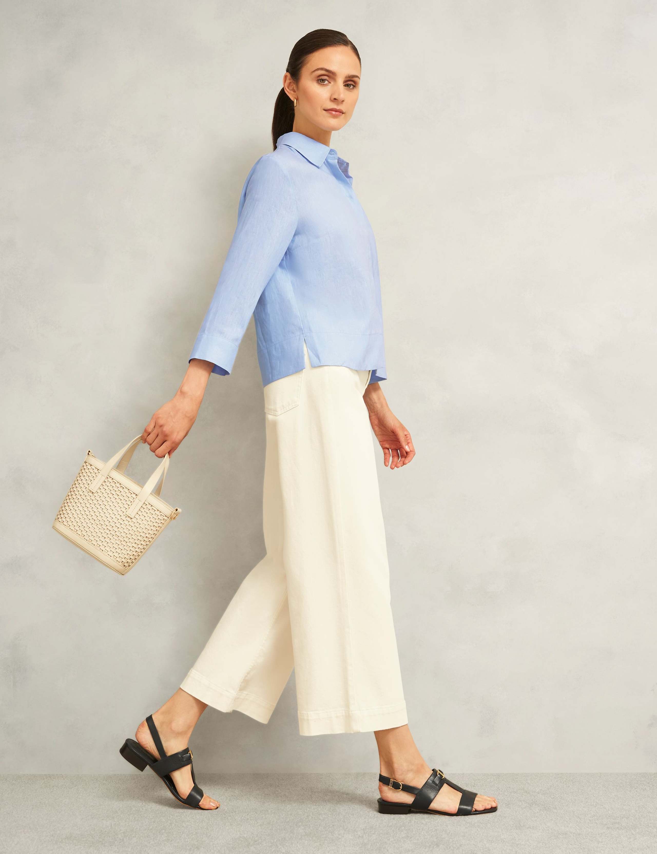 Pure Linen Button Through Shirt 1 of 6